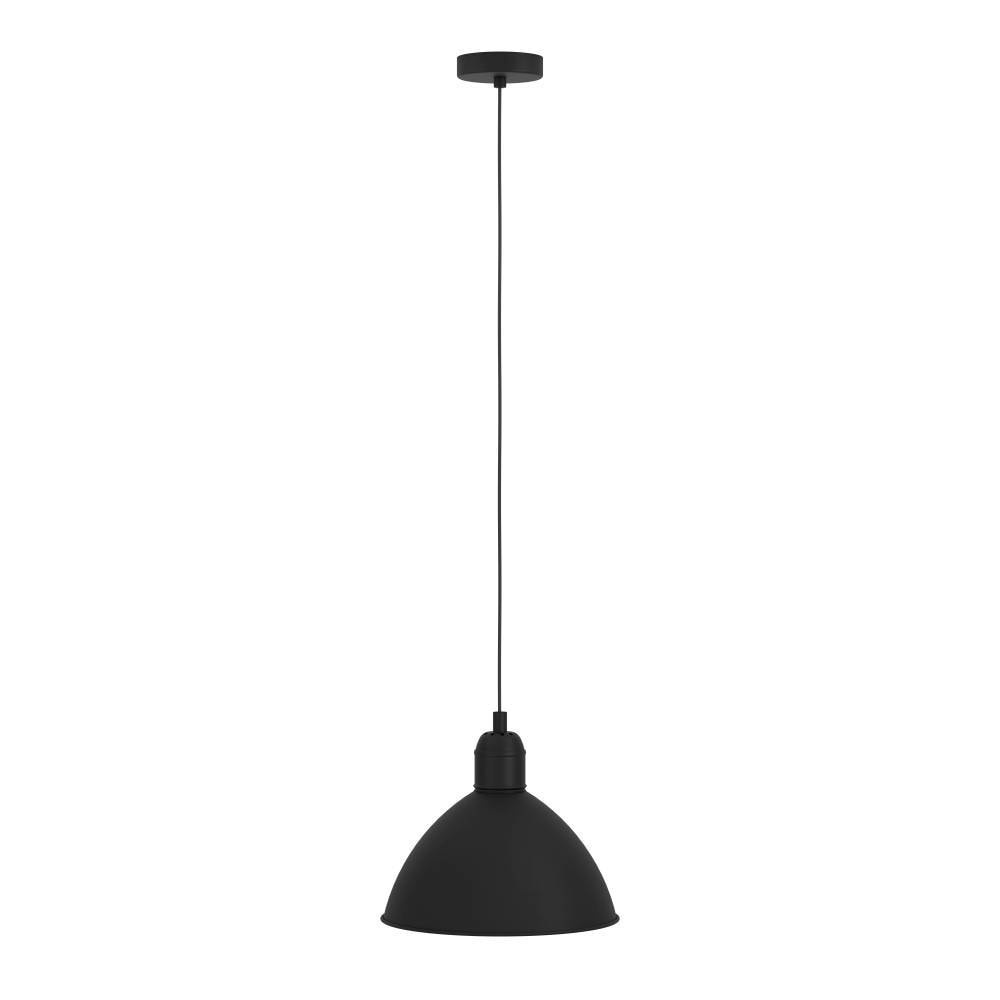 EGLO Hängeleuchte »HYKEHAM Pendellampe, Stahl, E27, Hängelampe, Esszimmerlampe, Lampe« E27 1 Stk. Hängeleuchte, H110 x Ø30,50 cm, schwarz, weiss, 1X40W exkl.