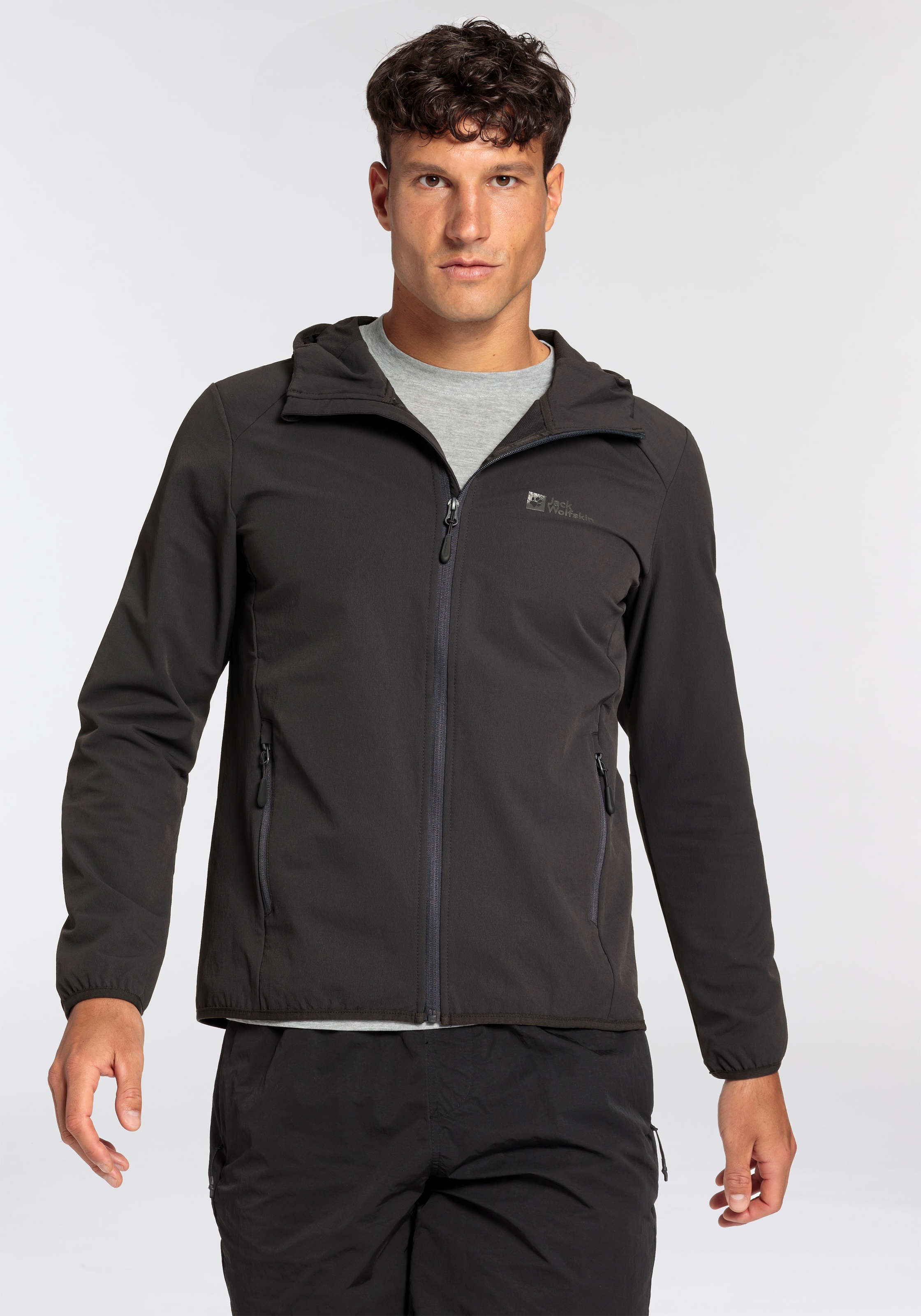 Jack Wolfskin Softshelljacke »RIVENTAL«, mit Kapuze