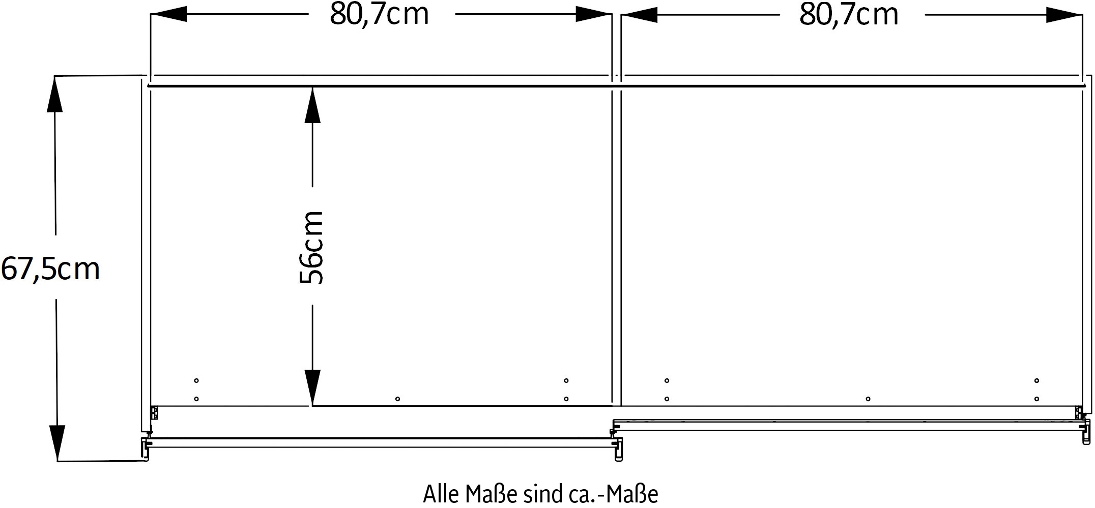 STAUD Schwebetürenschrank »Includo, Made in Germany« Mit vier verschiedenen Ausstattungsvarianten