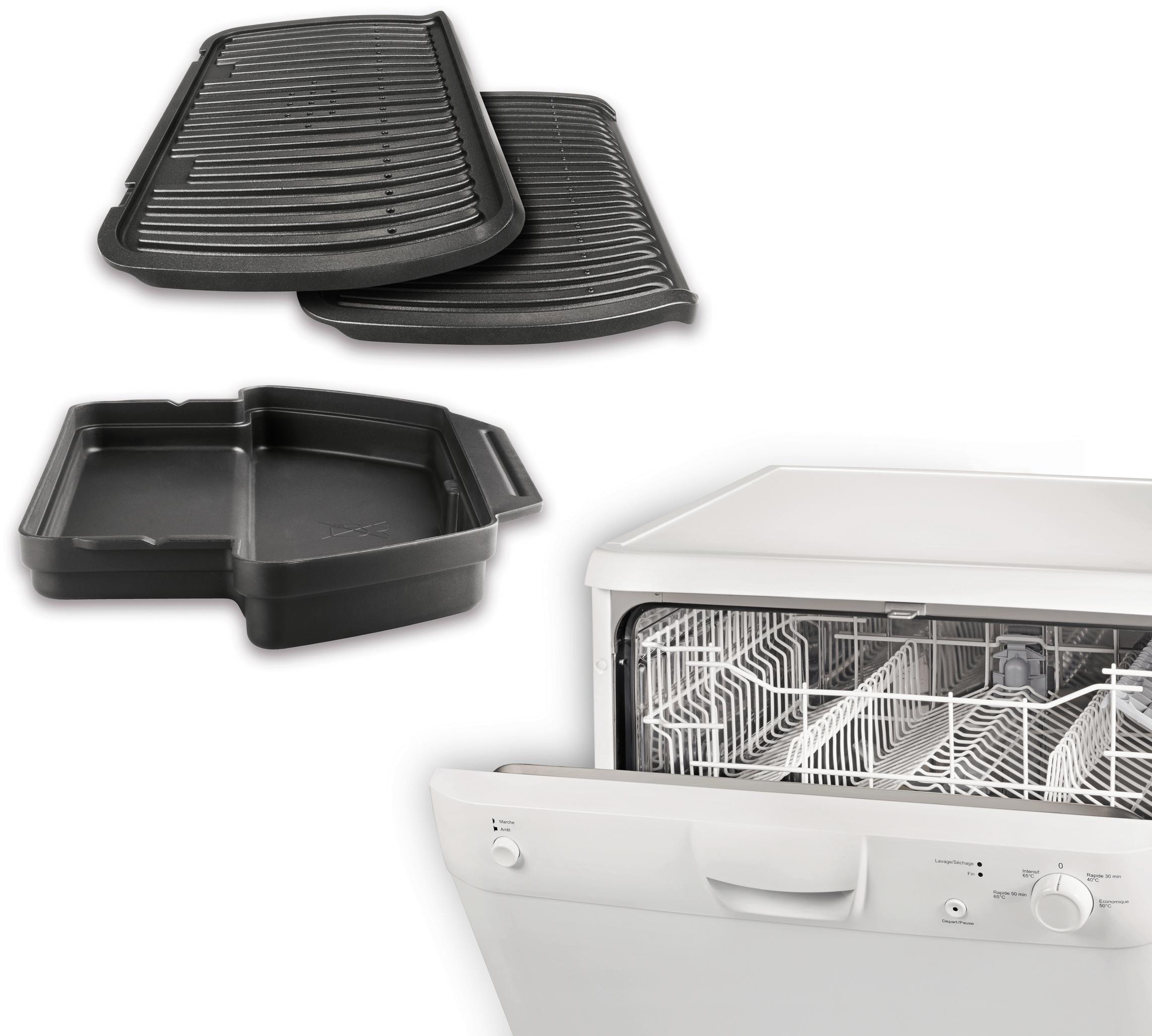 Tefal Kontaktgrill »GC712D OptiGrill+«, 2000 W, 6 Grillprogramme, passt Temperatur + Grillzyklus ans Grillgut an