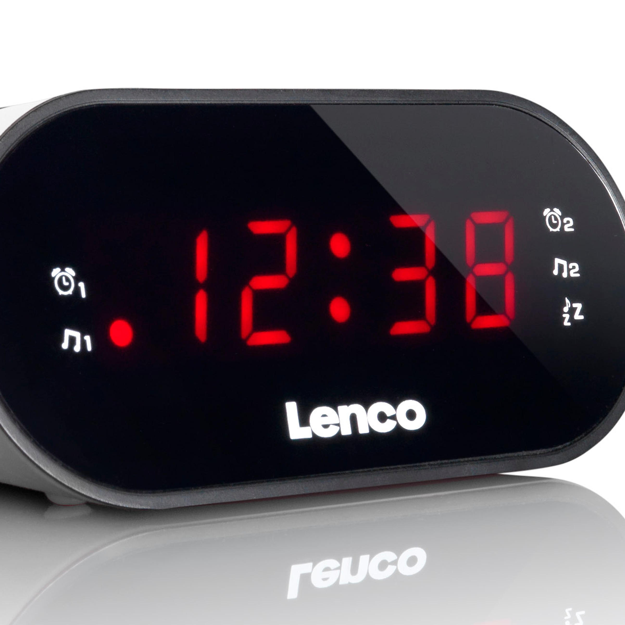 Lenco Uhrenradio »CR-07« ( FM-Tuner ) FM‑Radiowecker, kompakt, 2 Weckzeiten, Sleep‑Timer