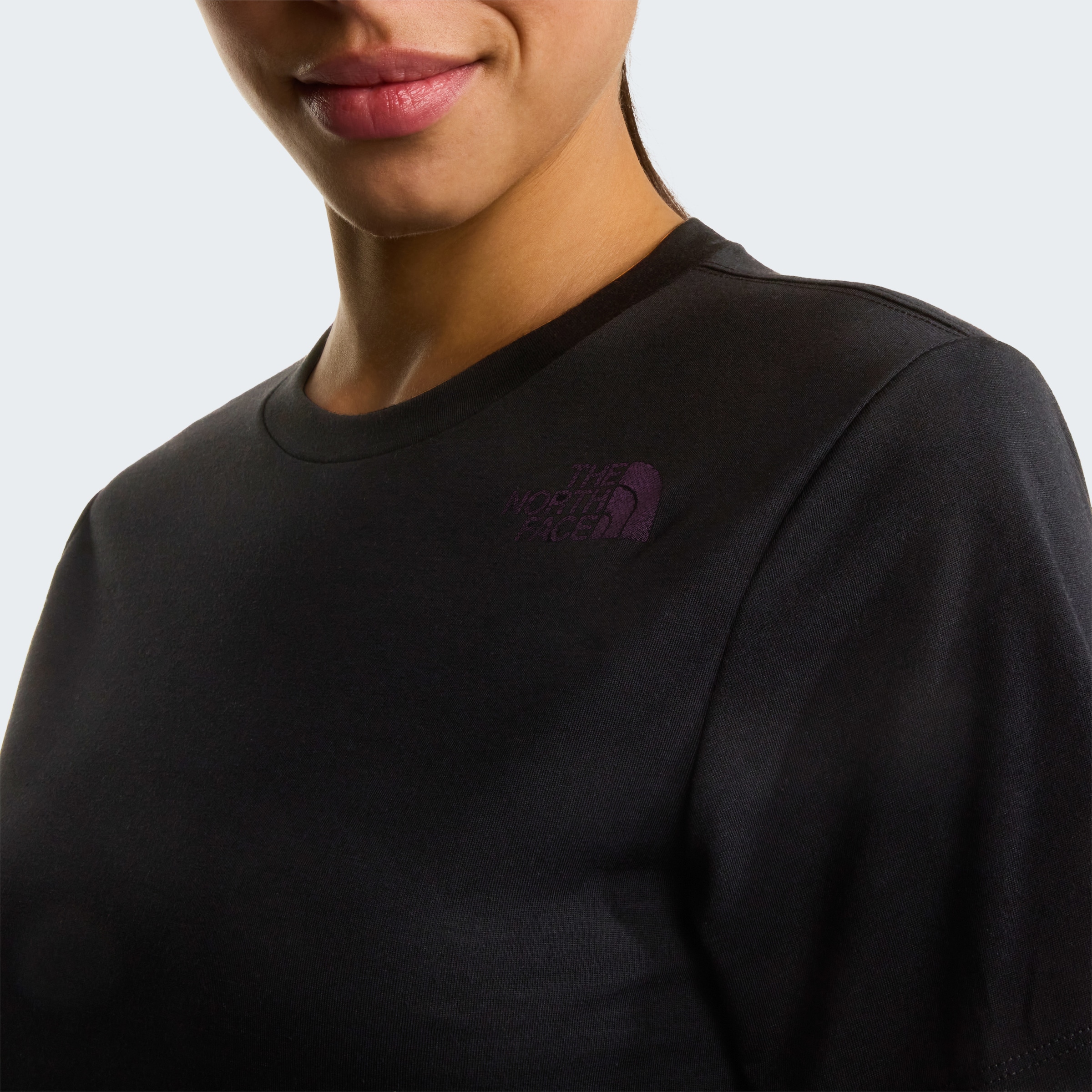 The North Face T-Shirt »W BITMAP LOGO SHORT SLEEVES TEE-GRAPHIC« sportlicher Stil, Kurzarm, für Sportmode und Outdoormode