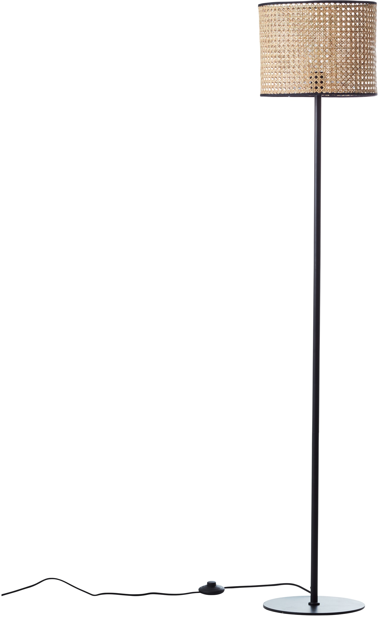 Brilliant Stehlampe »WILEY«, Garantie E27, 1 cm, mit Höhe, flammig-flammig, Jahren Ø hell/schwarz 3 cm | 30 x holz XXL online kaufen Metall/Rattan, 1 154