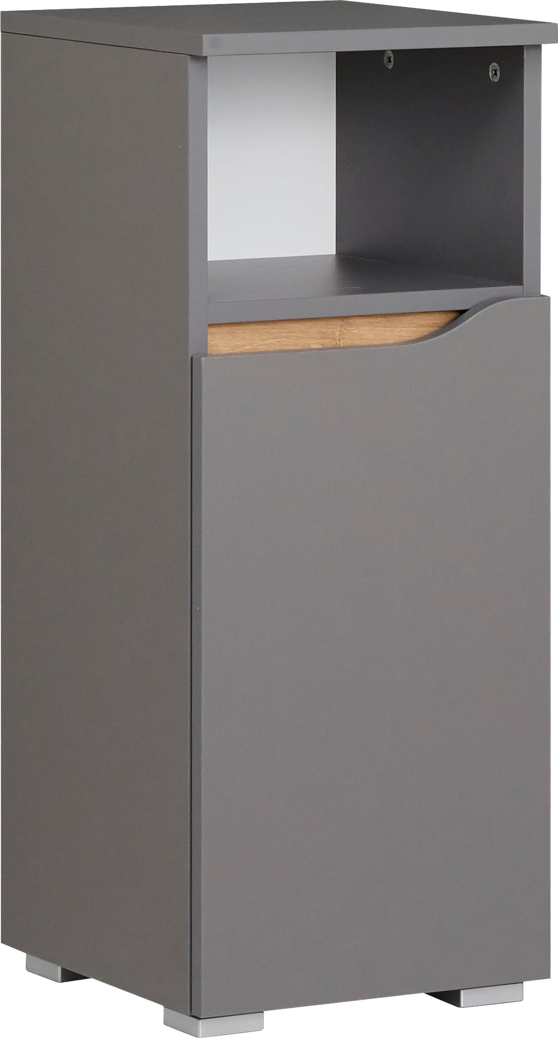 Saphir Möbelfuß »Quickset Fuß-Set, 4er Set Sockelfüße, Silber matt, 2 cm hoch« 4 Stk. tlg. Möbelbeine aus Kunststoff, 4 Stück Badmöbel-Füße, Füße für Möbel