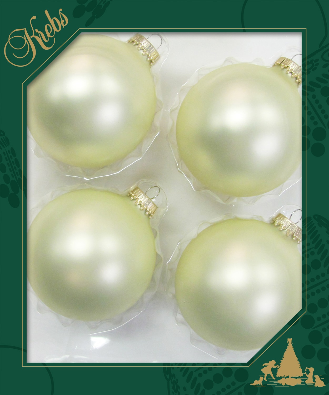 Krebs Glas Lauscha Weihnachtsbaumkugel »CBK78222, Weihnachtsdeko, Christbaumschmuck, Christbaumkugeln Glas«