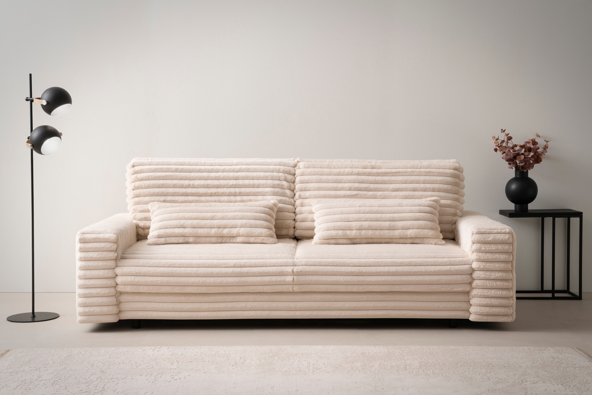 LeGer Home by Lena Gercke Schlafsofa »Imoga, Polster mit Schlaffunktion, 3-Sitzer Sofa, Couch mit Bettkasten«, in modernen Farben und Stoffen, Bettfunktion, Liegefläche: 200x150 cm