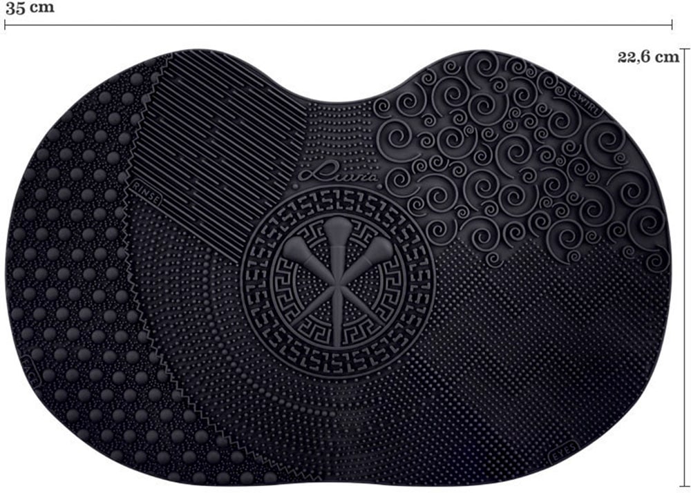 Luvia Cosmetics Foundationpinsel »Brush Cleansing Mat - Black«