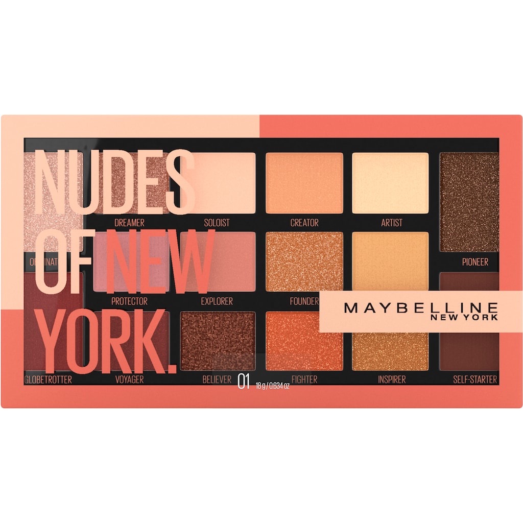 MAYBELLINE NEW YORK Lidschatten-Palette »Nudes Of New York«