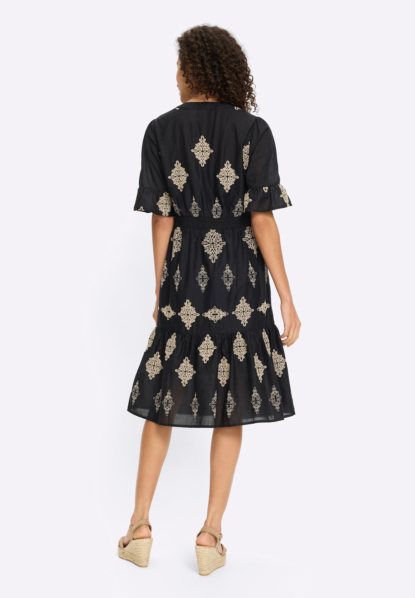 heine Sommerkleid »Kleid Baumwollkleid mit floralem Druck« Ohne Taschen