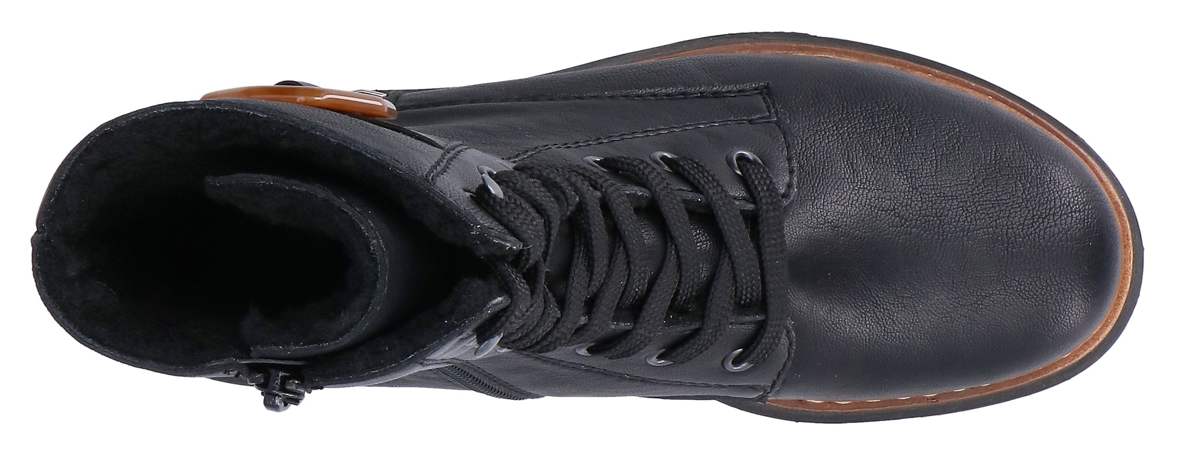 Rieker Winterstiefelette  Schnürboots, Schnürstiefelette, Profilsohle, mit Innenreißverschluss