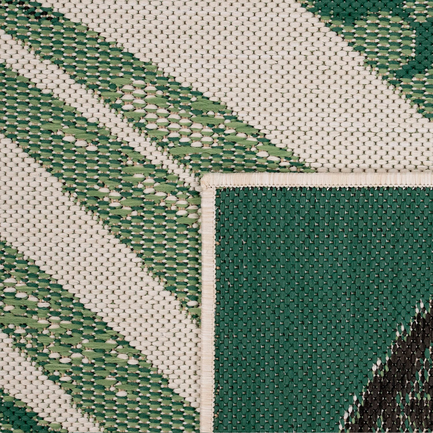 Paco Home Teppich »Ostende In- Wohnzimmer Outdoor Motiv rechteckig, und Palmenblätter, Flachgewebe, 554«, geeignet