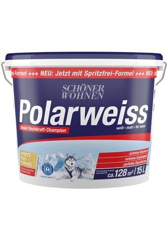 SCHÖNER WOHNEN-Kollektion Wand- und Deckenfarbe »Polarweiss«, 15 Liter, mit... kaufen
