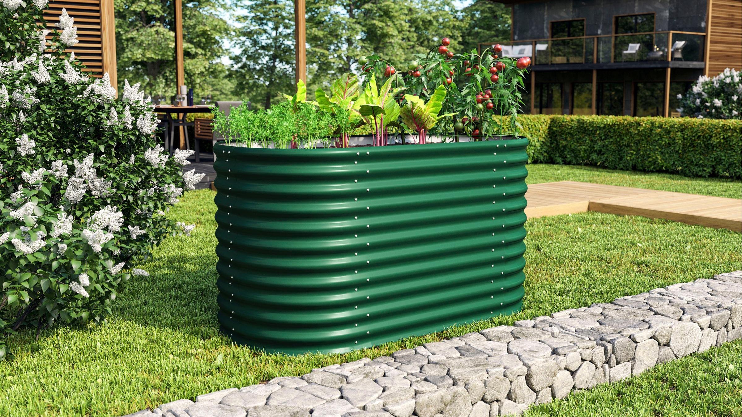 Vitavia Hochbeet »Terra 858«, BxTxH: 82x162x86 cm, seegras