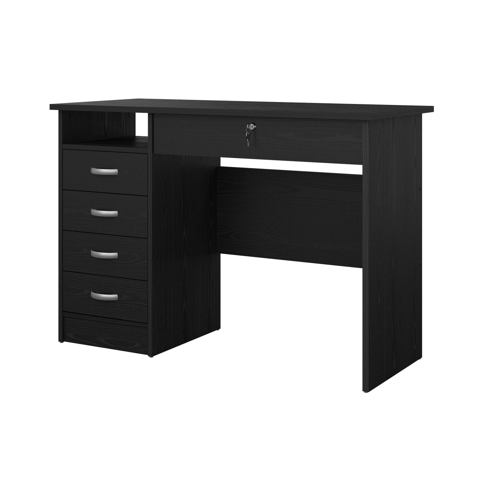 INOSIGN Schreibtisch »Funktion Plus, Arbeitstisch, Bürotisch«, Computertisch mit 5 Schubladen,1 abschließbar,Breite 110 cm