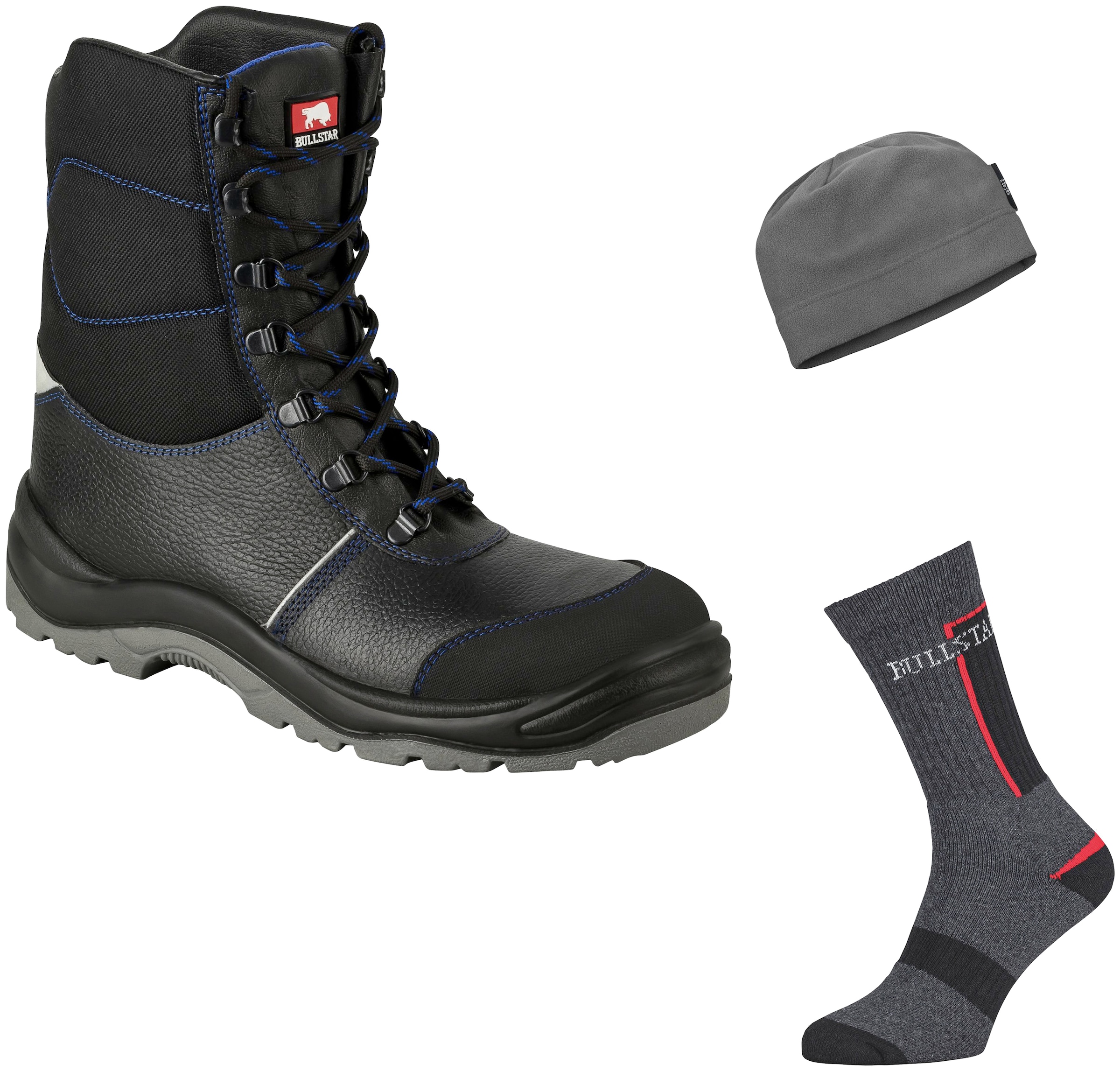 Bullstar Sicherheitsstiefel, Winter-Vorteilspack mit 3 | online Jahren S3 Socken Garantie und mit XXL kaufen Mütze