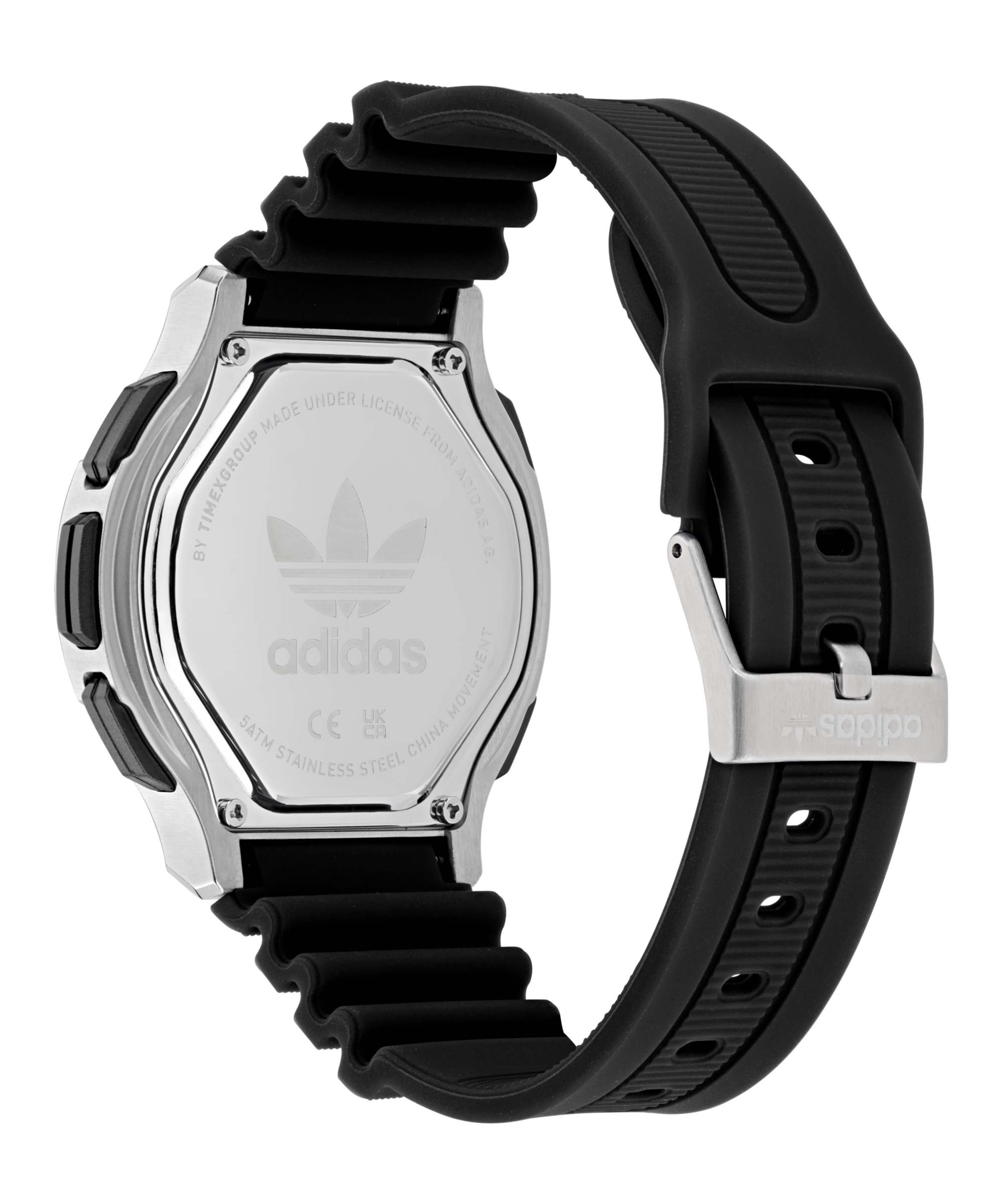 adidas Originals Chronograph »EXPRESSION THREE DIGITAL« Quarzuhr, Armbanduhr, Herrenuhr, Damenuhr,Silikonarmband,Stoppfunktion