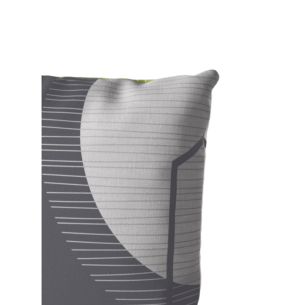 my home Bettwäsche »Emmi in Gr. 135x200 oder 155x220 cm«, (2 tlg.), moderne Bettwäsche aus Baumwolle, Bettwäsche mit geometrischem Muster