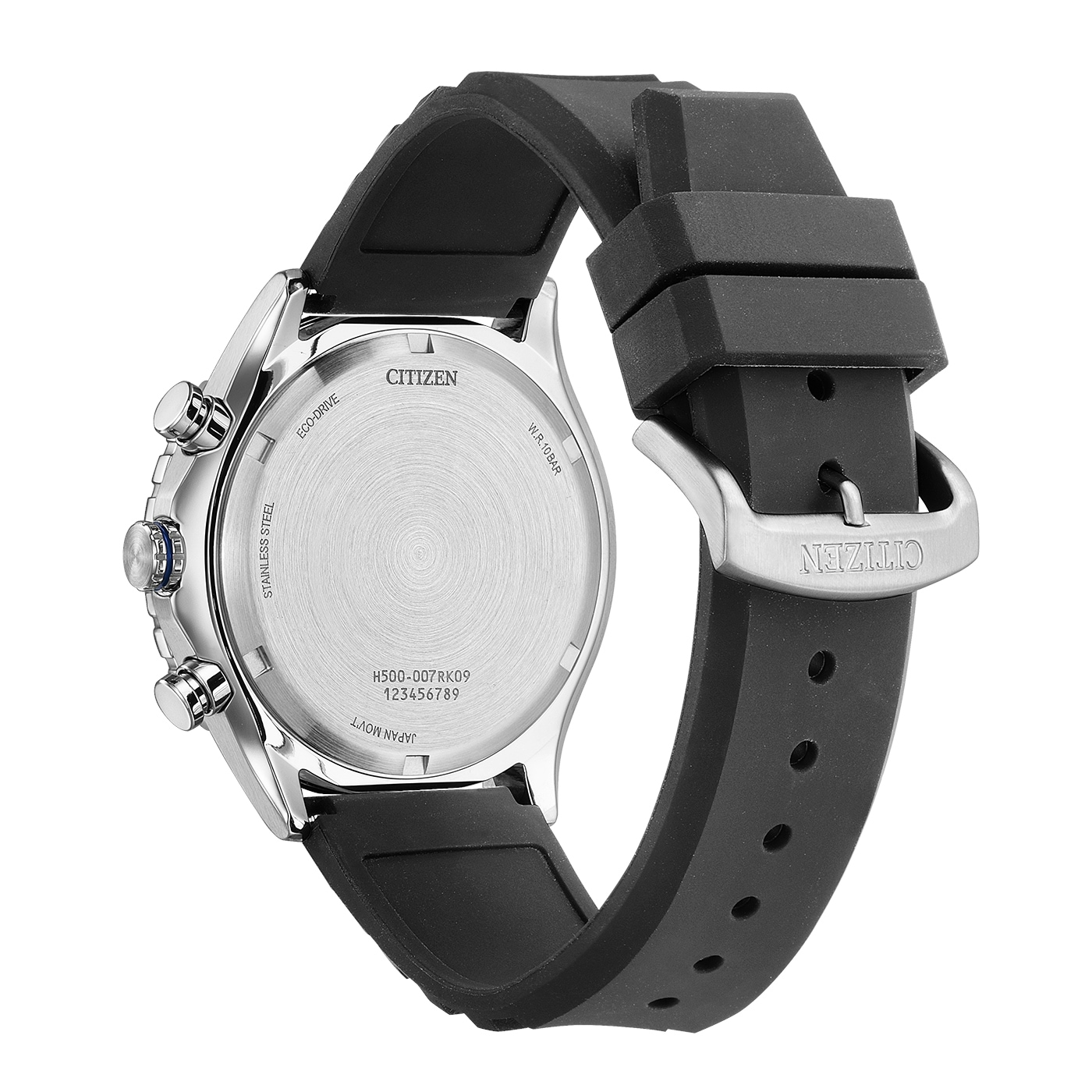 Citizen Chronograph »Eco-Drive Sports Chrono« Armbanduhr, Solar, Herrenuhr, Silikonarmband, analog, Big Date