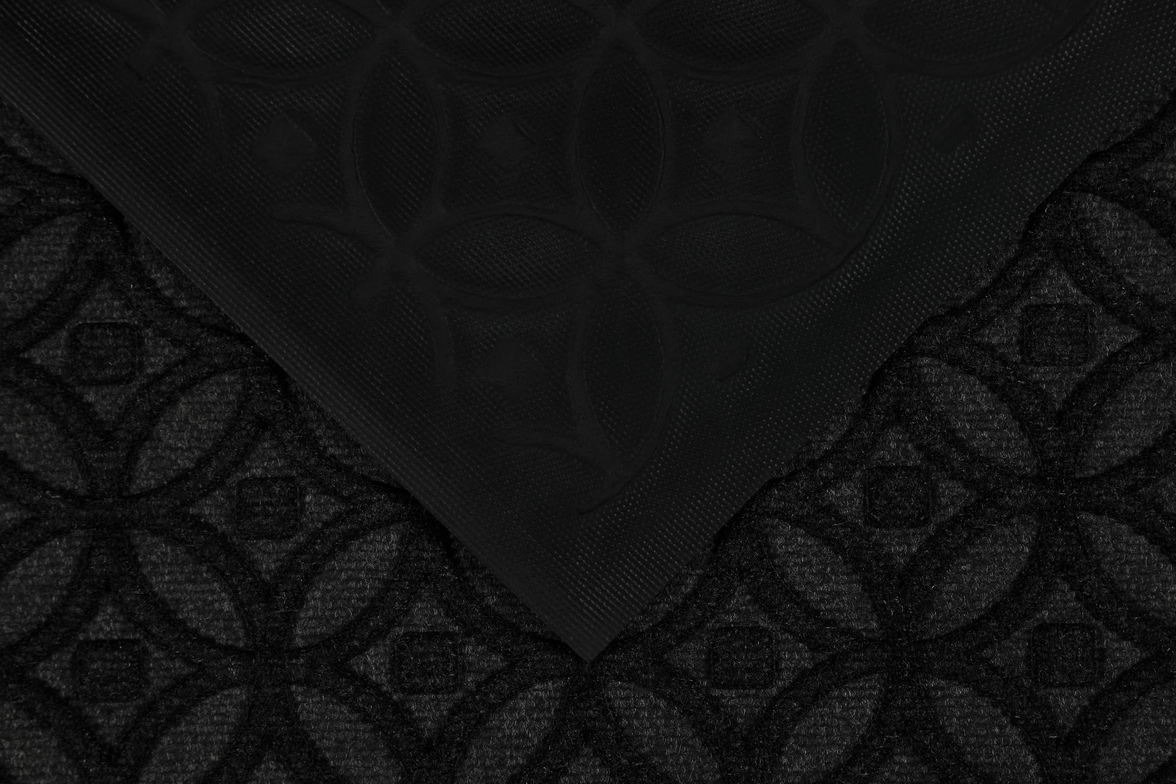 Wecon home Fußmatte »Midnight Mosaic« rechteckig 4 mm Höhe pflegeleicht, rutschfest, Ornamente, Innen & Außen, Schmutzfangmatte
