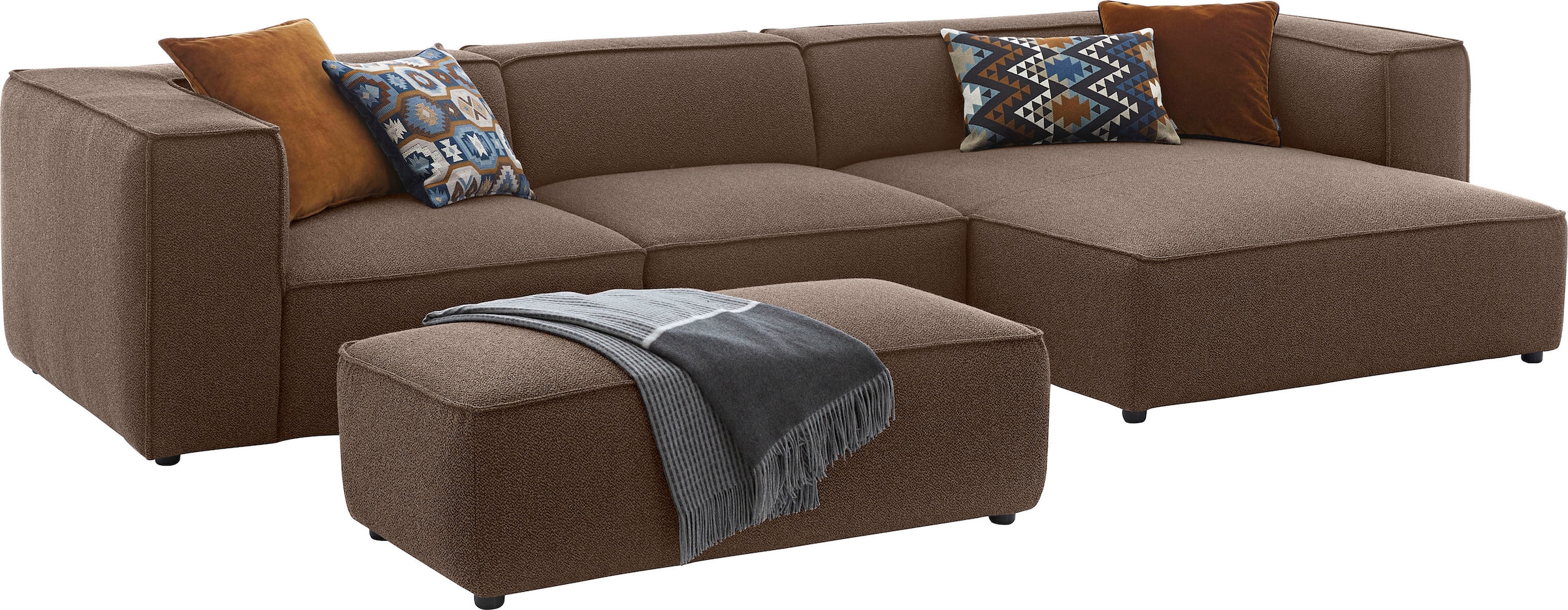 W.SCHILLIG Hocker »around-the-block«, mit eleganter Biese