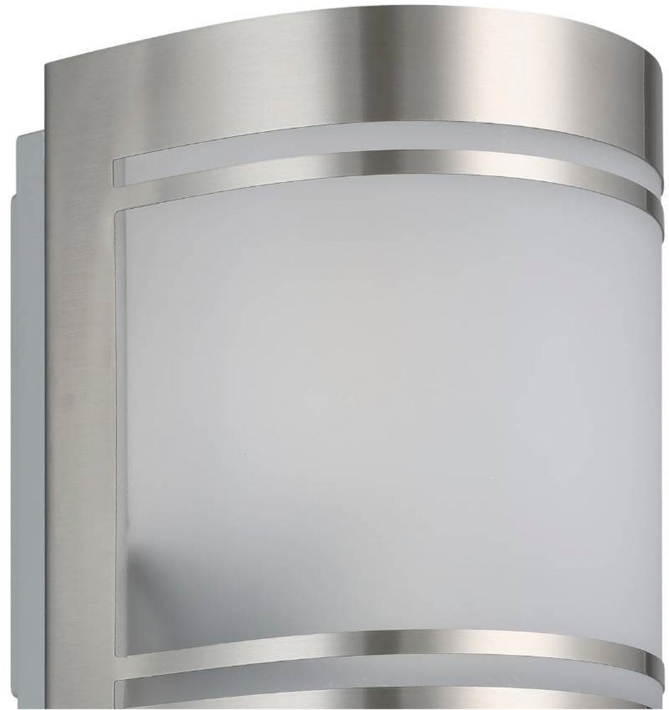 EGLO Außen-Wandleuchte »Cerno Wandleuchte, Außenbeleuchtung, Edelstahl, exkl. Leuchtmittel« E27 IP44, Außen-Wandlampe, Garten, Terasse, Garage, Balkon, 16,5x14x10,5cm