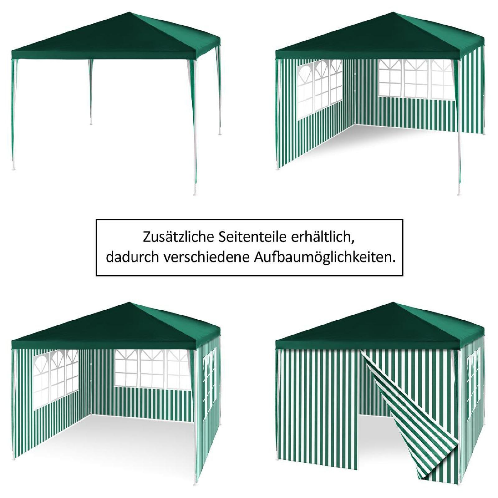 VCM Pavillon »Pavillion PE grün, 3 x 3 m inkl. 4 Seitenteilen«