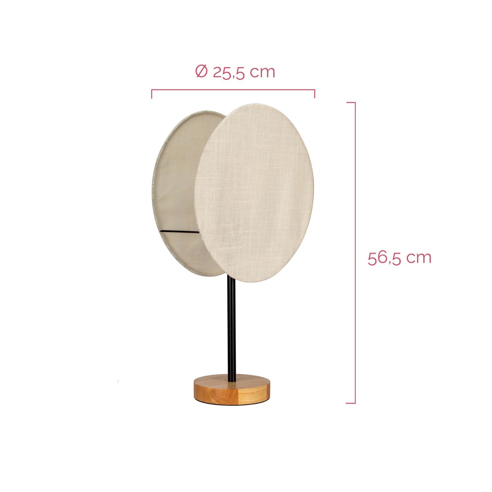 Pauleen Tischleuchte »Boho Darling max20W Beige 230V Metall/Holz/Stoff«, 1 flammig, Leuchtmittel E27 | ohne Leuchtmittel, E27