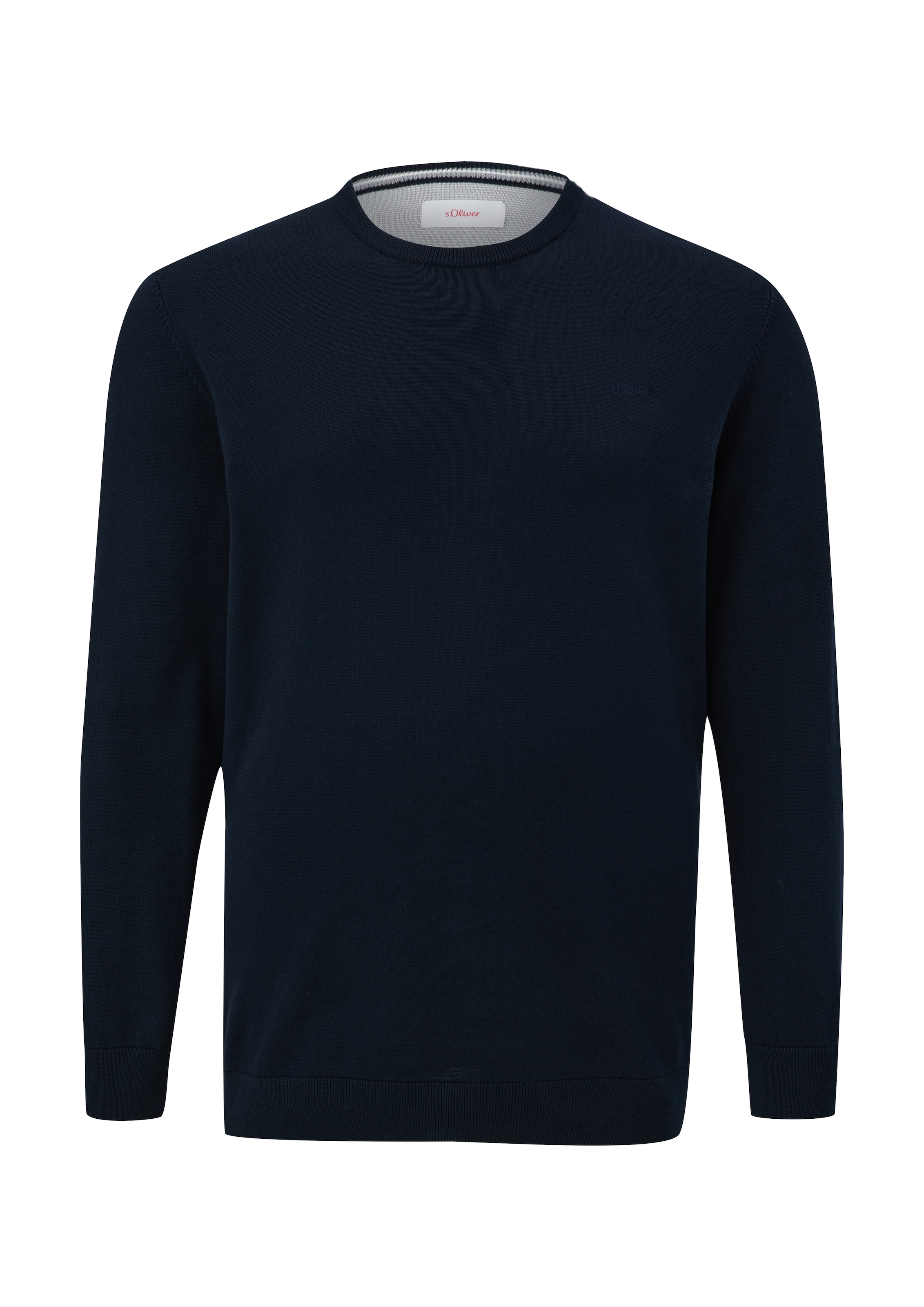 s.Oliver Men Big Sizes Strickpullover mit Logostickerei - Große Größen