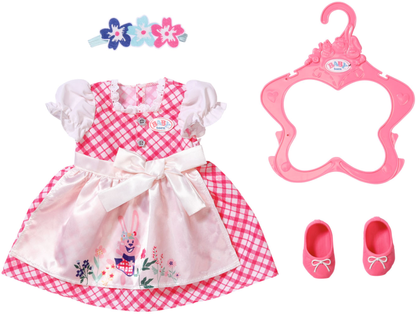Puppenkleidung »Dirndl, 43 cm«, mit Kleiderbügel