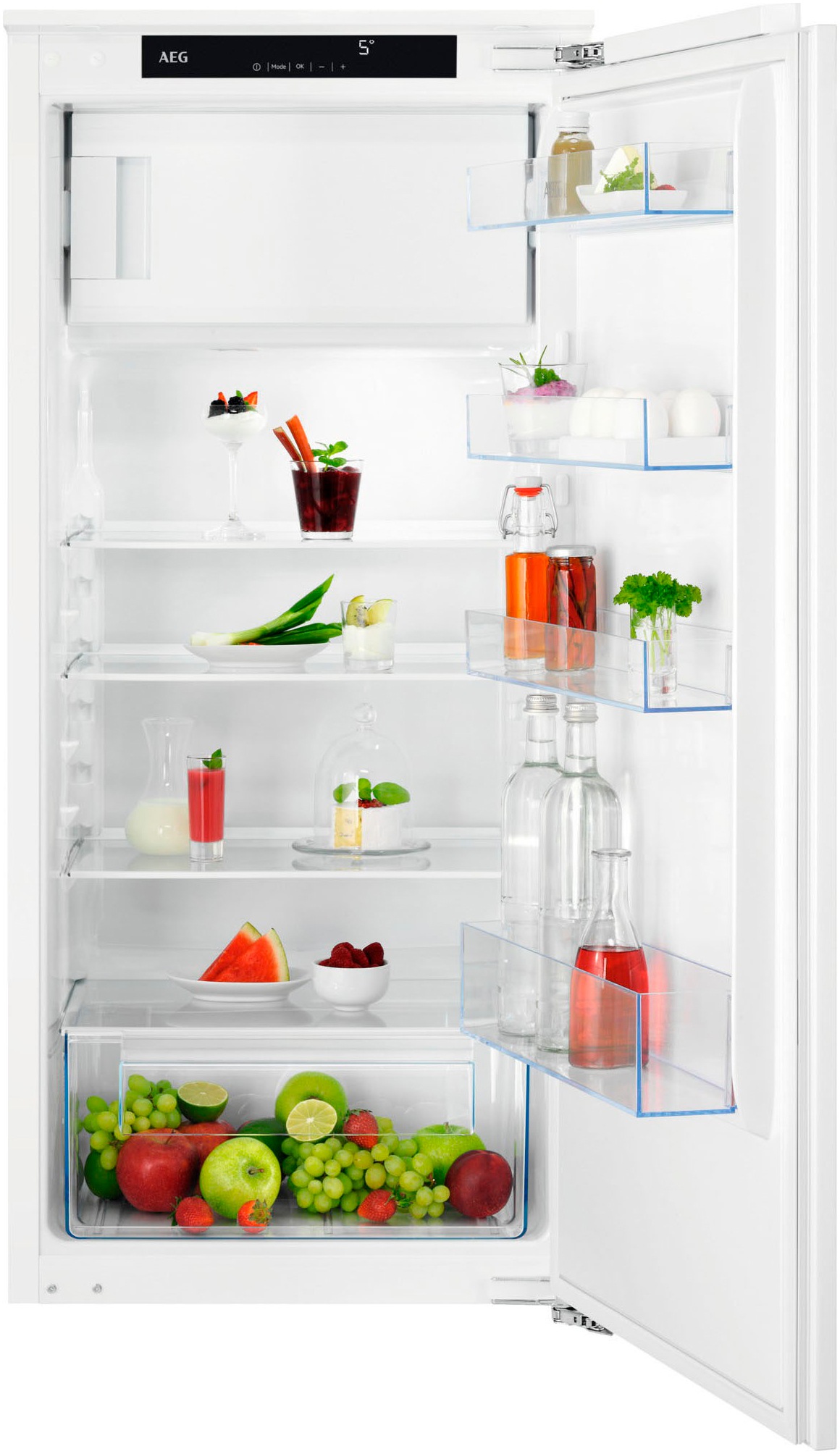 AEG TSF5O12EF combi-fridge Built-in 181 L White