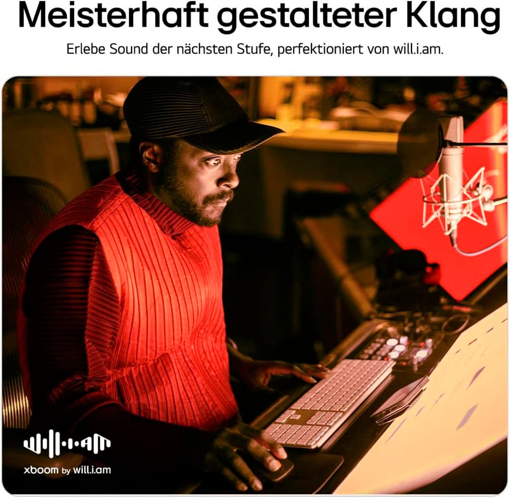 LG wireless In-Ear-Kopfhörer »xboom Buds Plus« Bluetooth Active Noise Cancelling (ANC) | Freisprechfunktion | Sprachsteuerung | UV-Reinigung | integrierte Steuerung für Anrufe und Musik | kompatibel mit Siri