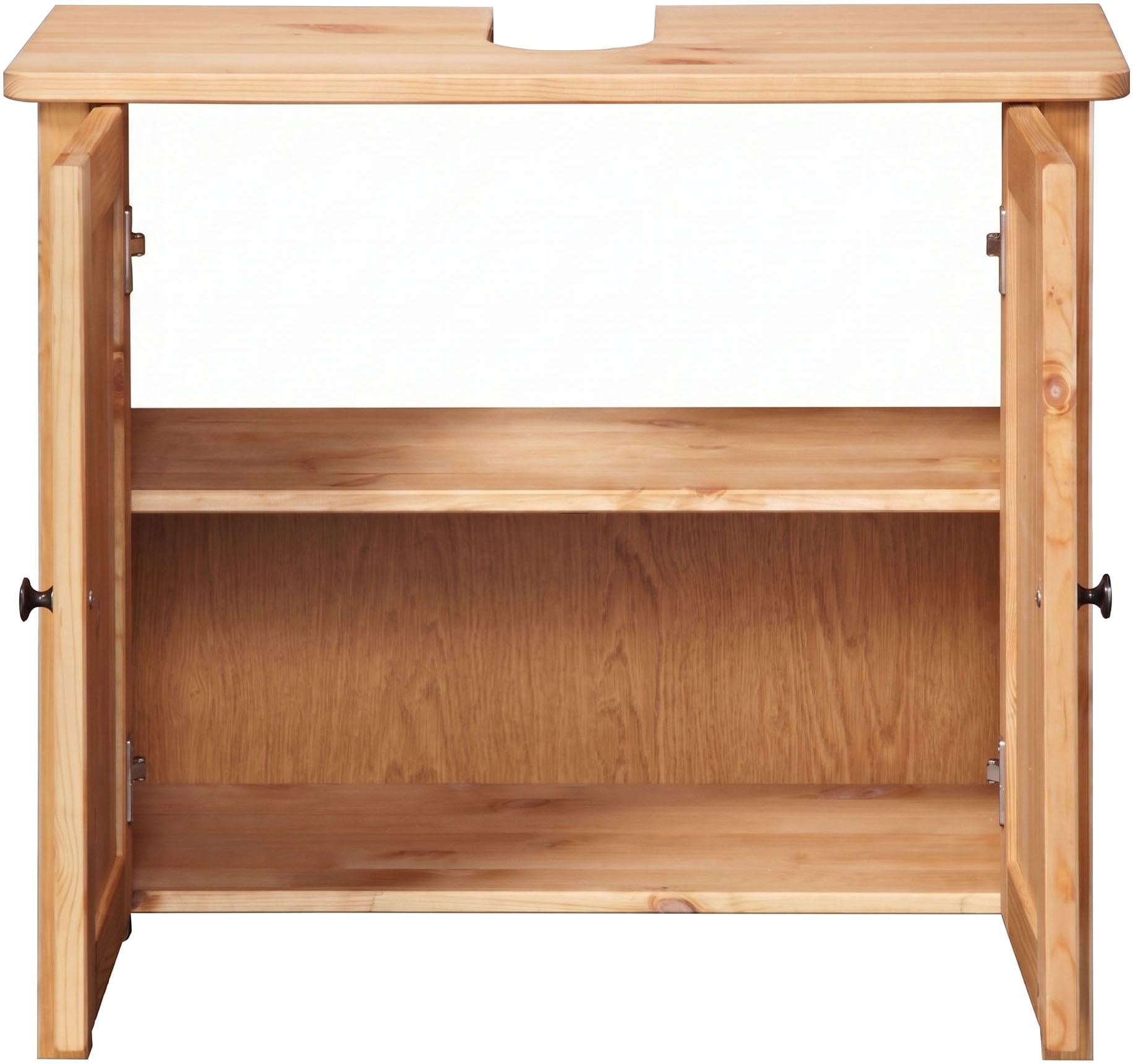 welltime Waschbeckenunterschrank »Landhaus Sylt, Badschrank, Badmöbel, FSC®-zertifiziert« Badmöbel im Landhaus-Stil, Breite 64 cm, aus Massivholz