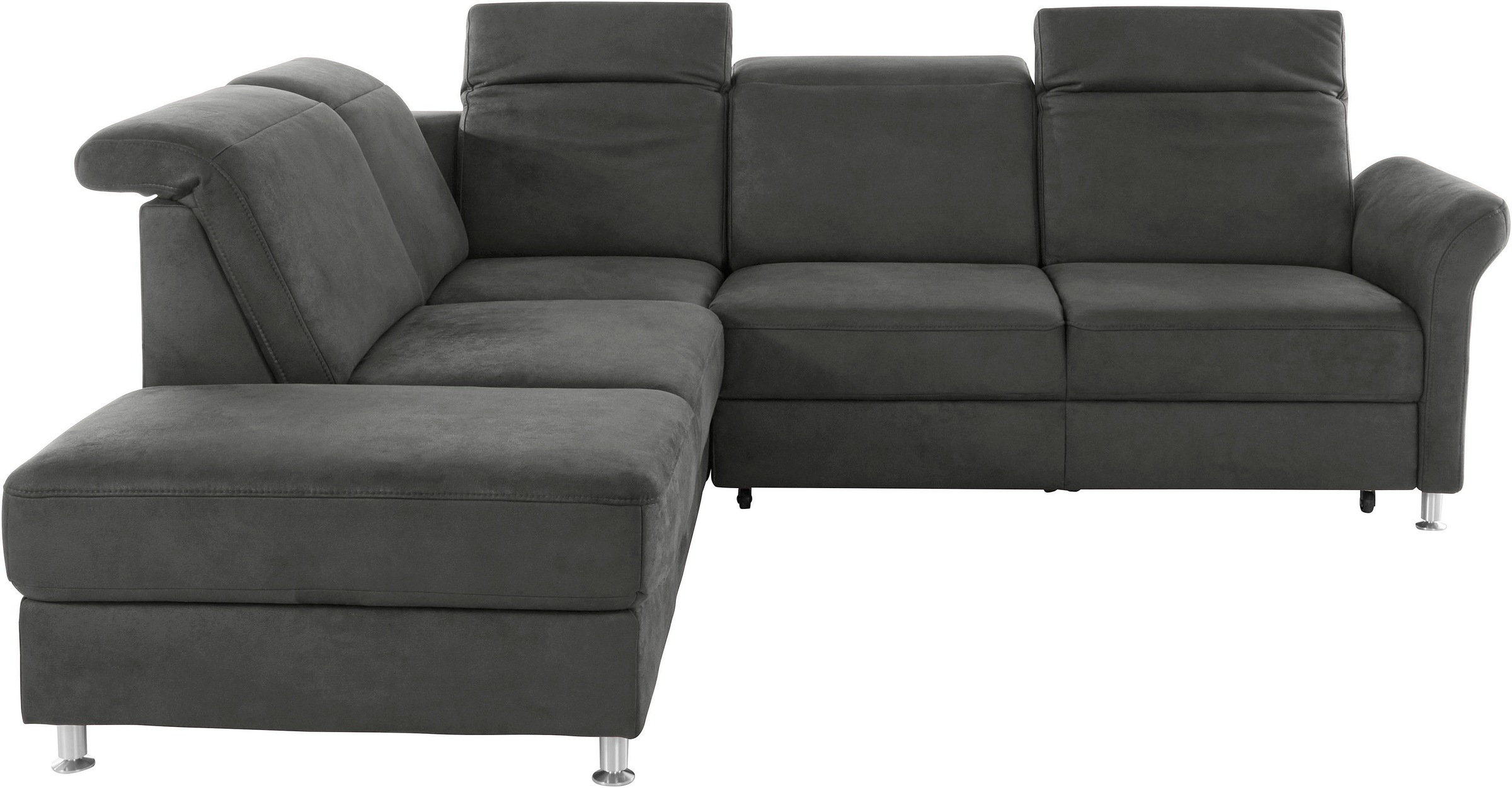 sit&more Ecksofa »Darwin L-Form«, inklusive Federkern, wahlweise mit Kopfteilverstellung, Bettfunktion