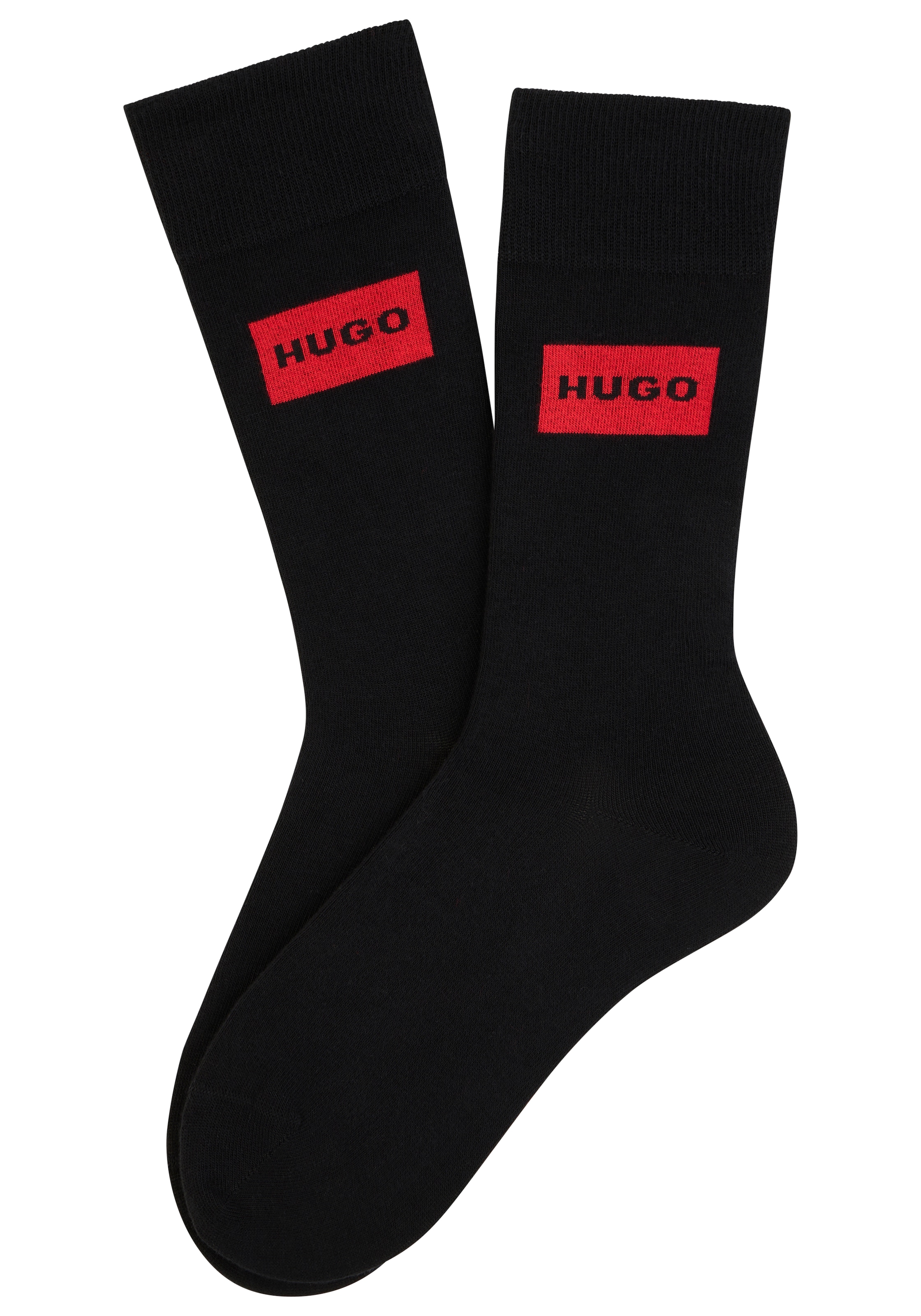 HUGO Underwear Socken »RED LABEL« 2 Paar tlg. mittelhoch, verstärkte Fersen- und Zehenbereich, Rippbündchen