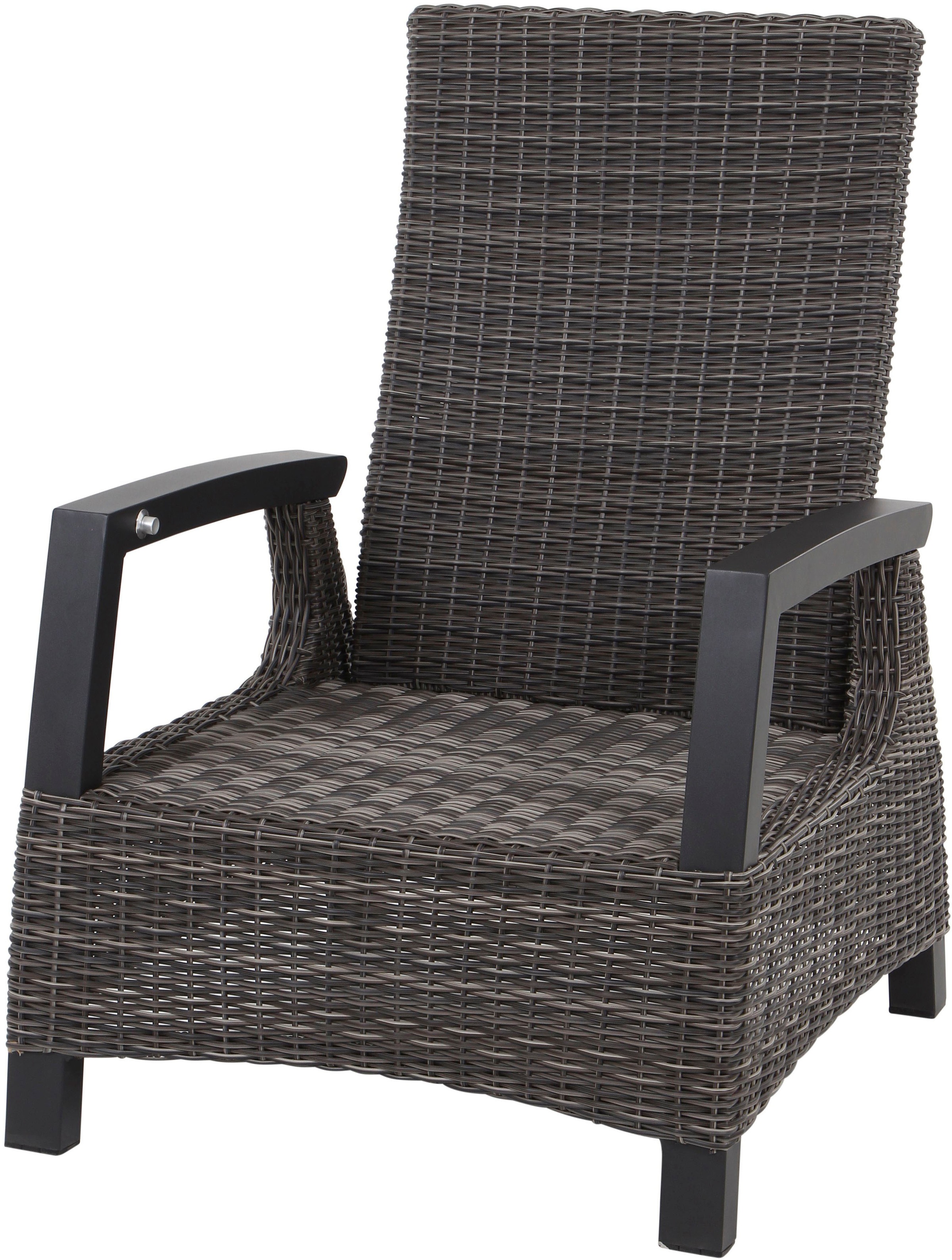 Siena Garden Gartenlounge-Set »Corido«, (Set, 8 tlg.), bestehend aus 2 Sesseln, 1 Bank, 1 Tisch und 4 Auflagen