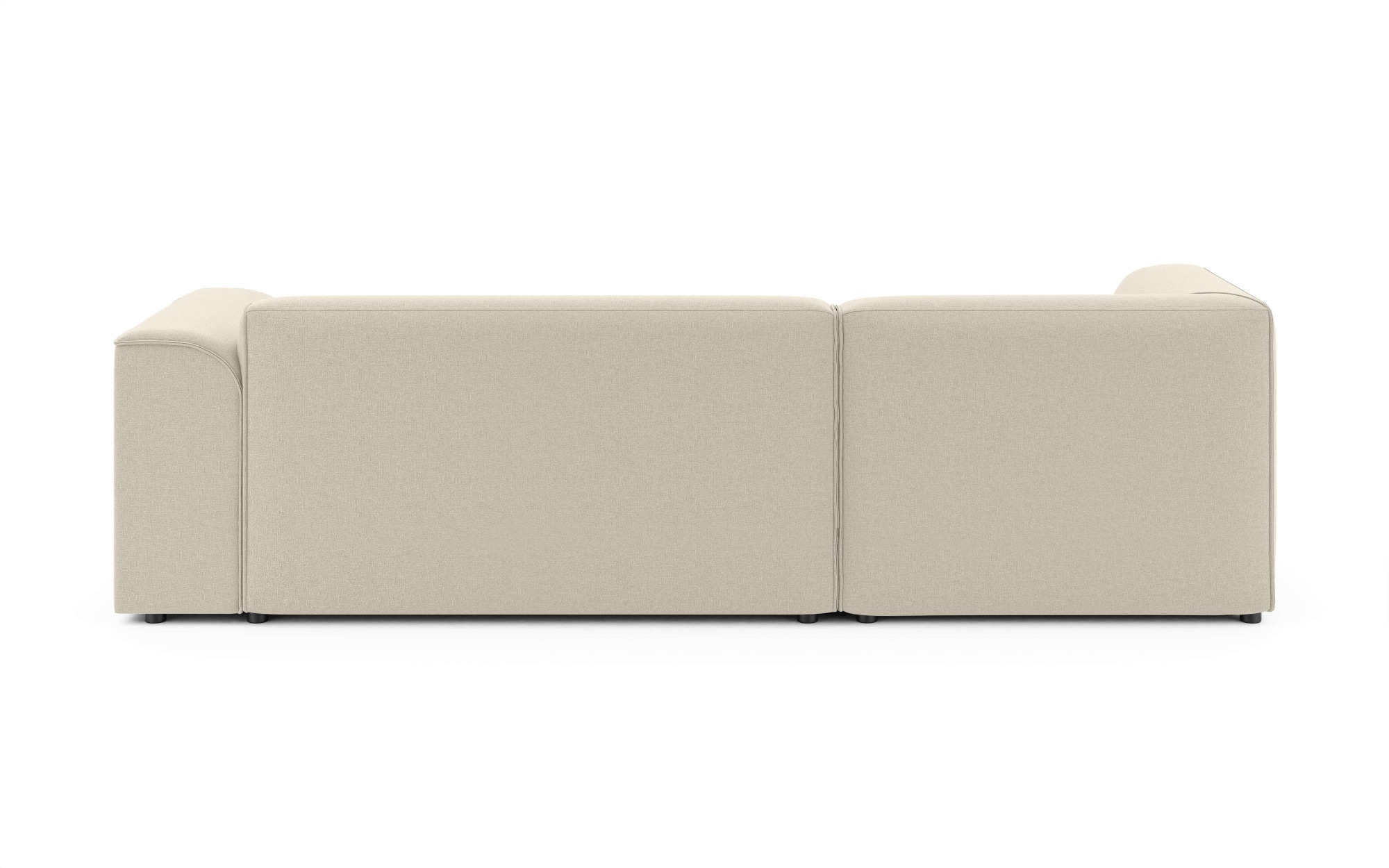 INOSIGN Ecksofa »MERID L-Form (257 cm), zeitlos & stilvolles Design,«, Aufwendig gepolstert, in Cord, Chenille und Struktur