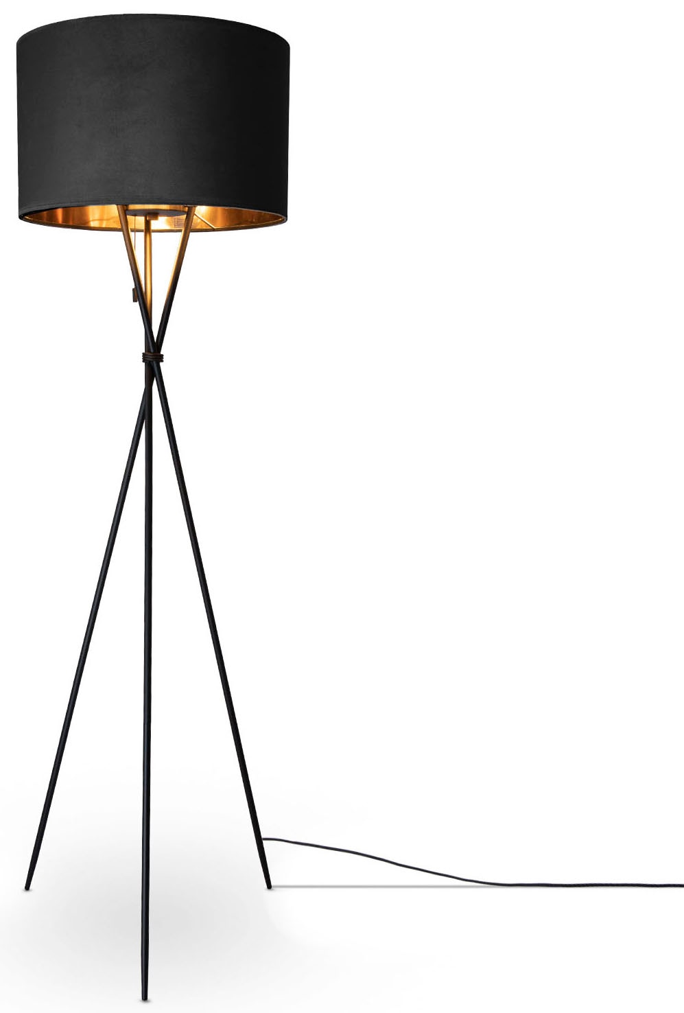 E27 | online Dreibein XXL Standleuchte Jahren Stehlampe Home Filigran »Kate Paco Garantie 177,5cm kaufen 3 mit Wohnzimmer Höhe Velour Color«, uni