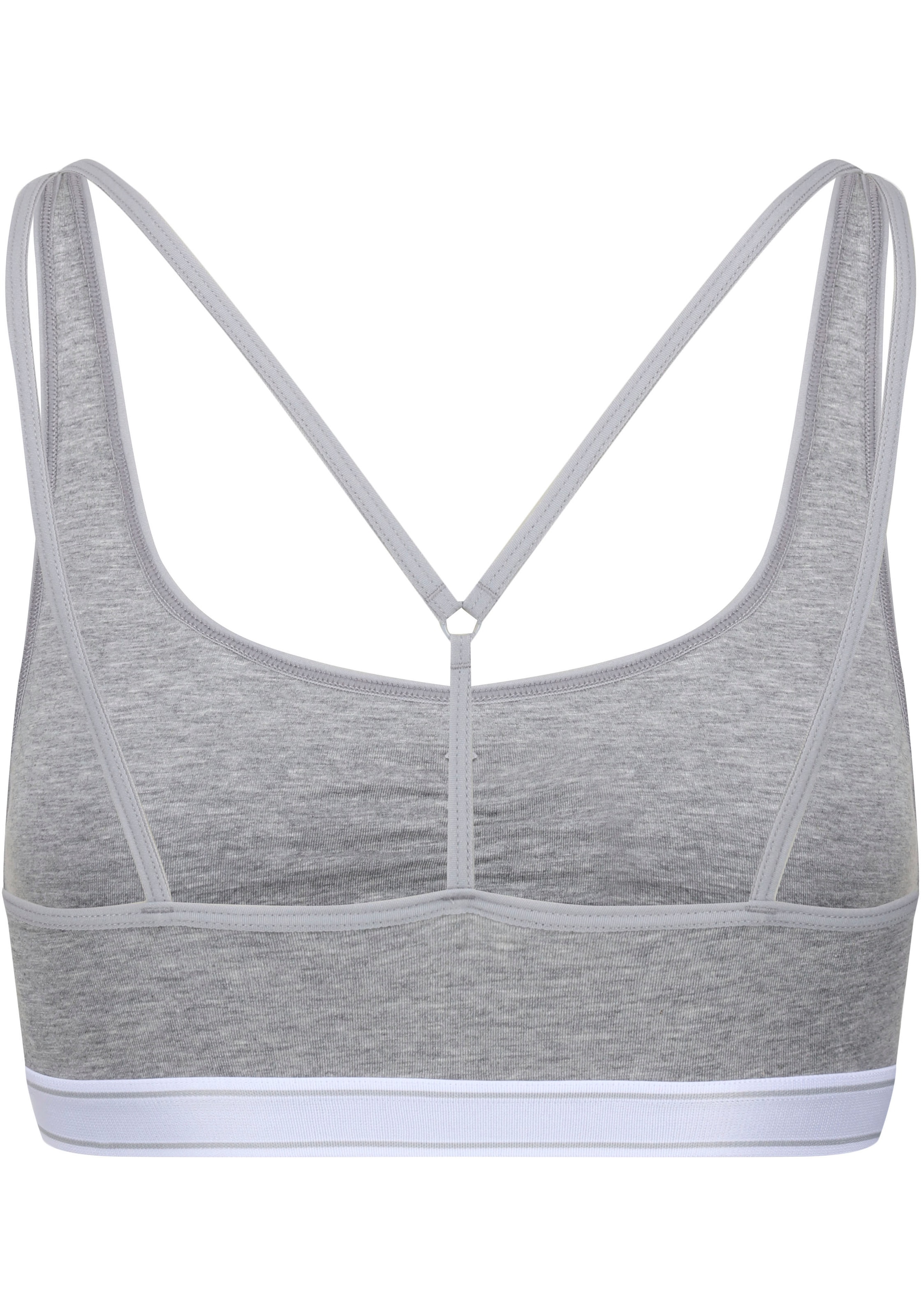 Reebok Bustier »"Jackie"«, Logoschriftzug auf dem Unterbrustband, Raffung vorn