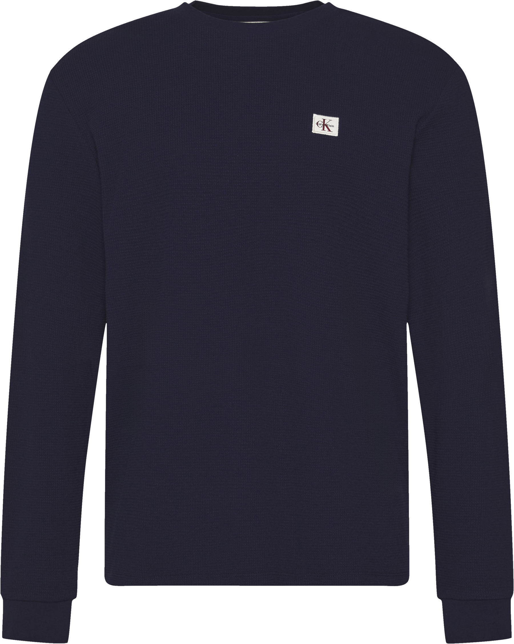 Calvin Klein Jeans Langarmshirt »LS WAFFLE BADGE CREWNK TEE« Mit Rundhalsausschnitt