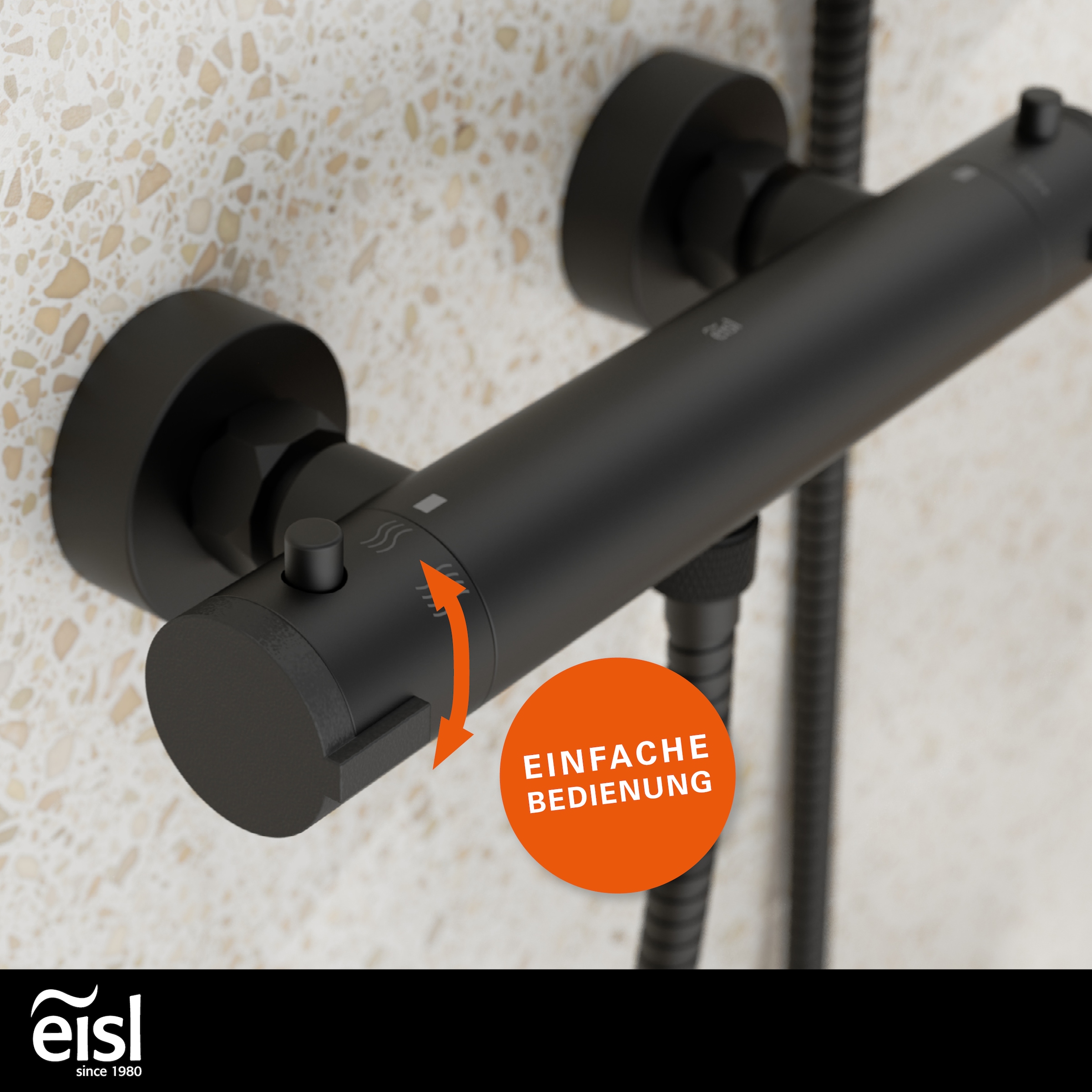 Eisl Duscharmatur »CLAUDIO«, mit Thermostat, Mischbatterie Dusche, Duschthermostat