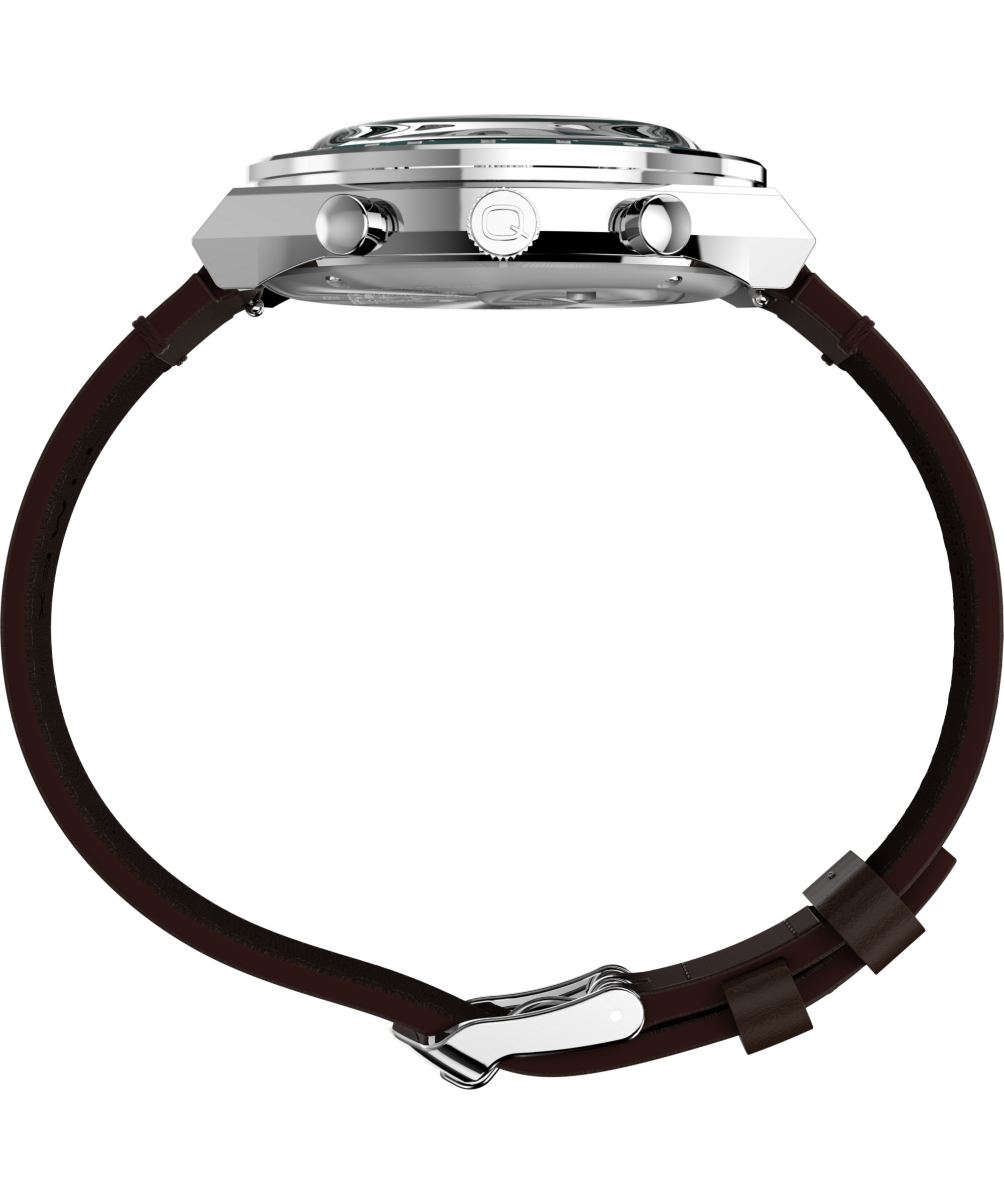 Timex Quarzuhr »Peanuts Q Timex Chrono« Armbanduhr, Herrenuhr, Lederarmband, analog, Tag, Beleuchtung