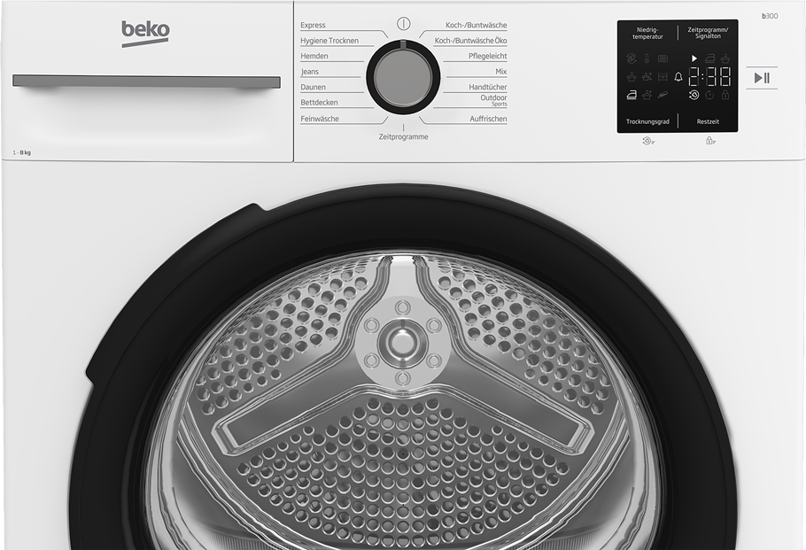 BEKO Wärmepumpentrockner »BM3T38220X« Wärmepumpentechnologie trocknet Wäsche bei niedriger Temperatur.