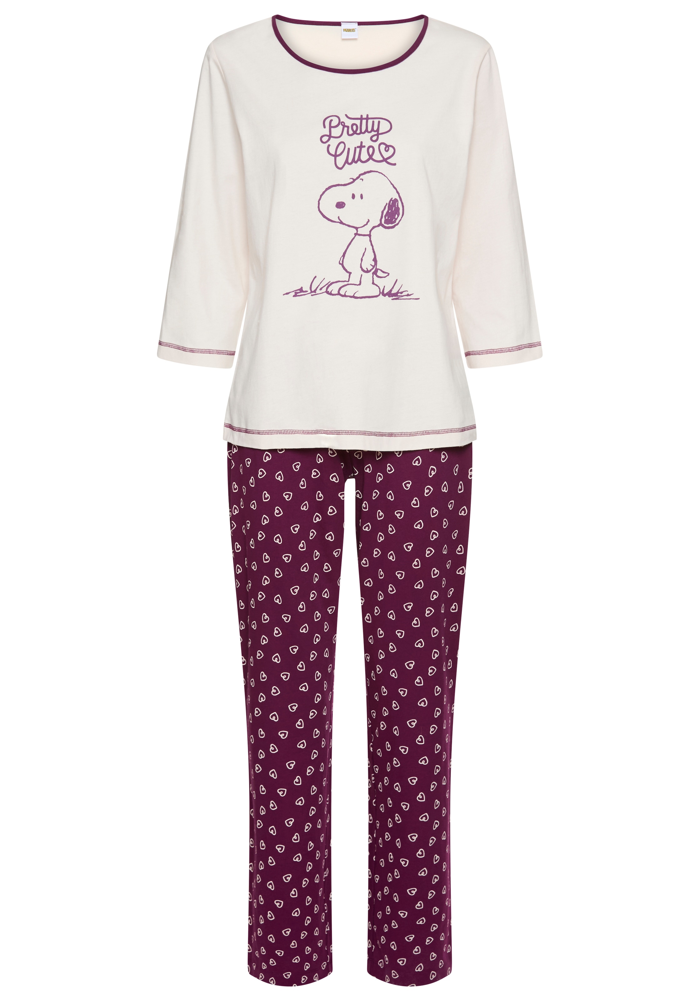 Peanuts Pyjama Set, 2 tlg. mit Snoopy-Druck