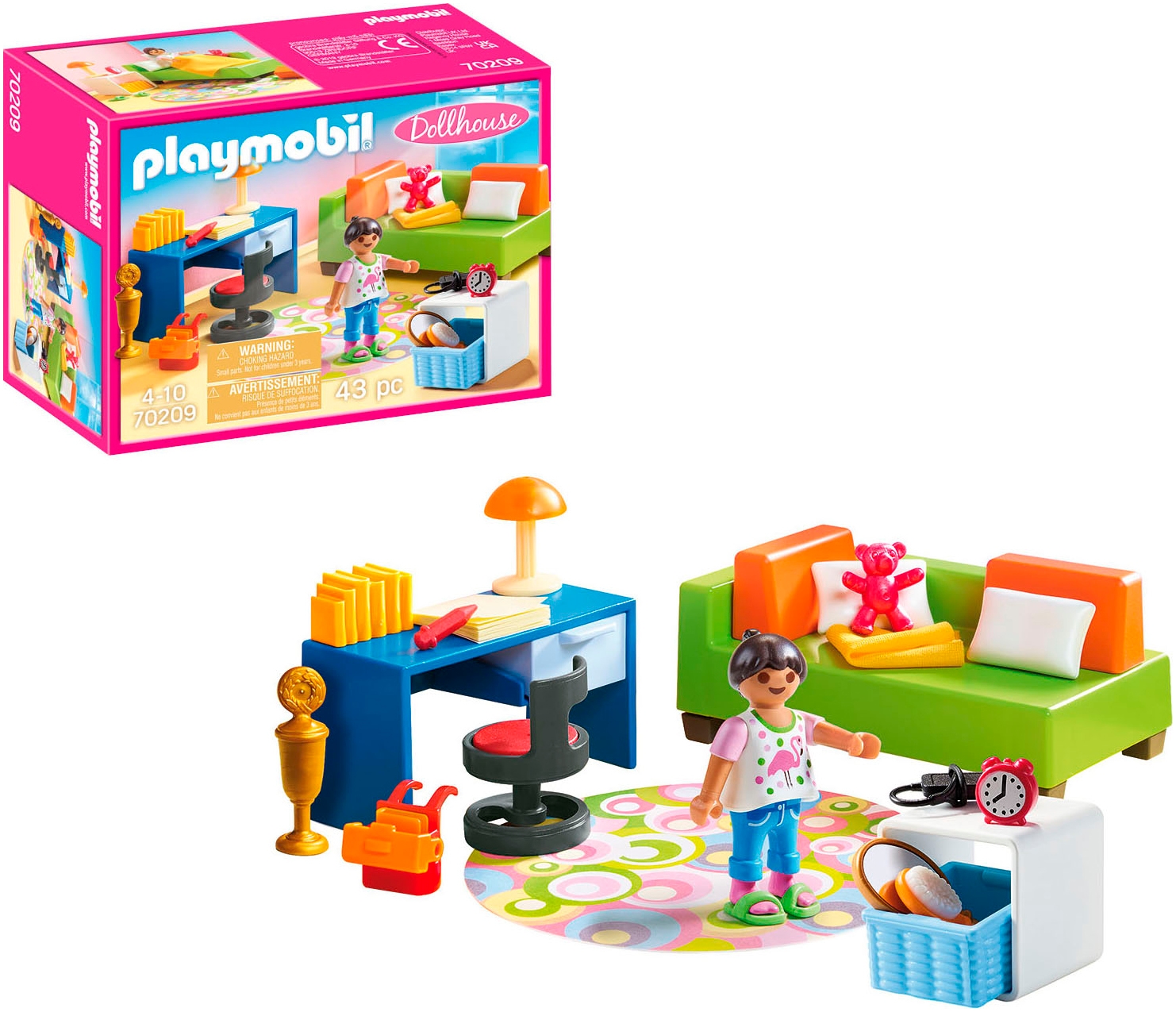 Playmobil® Konstruktions-Spielset »Jugendzimmer (70209), Dollhouse« Made in Germany