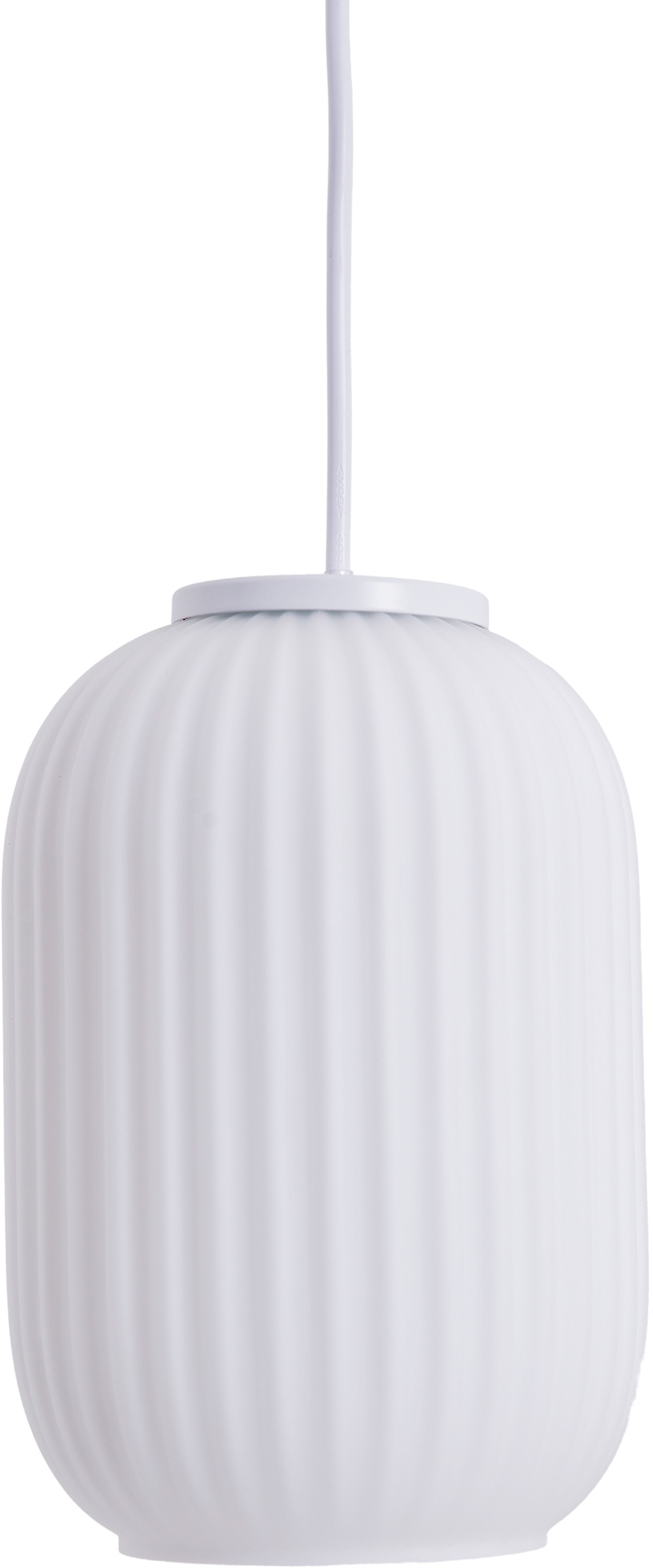 näve Pendelleuchte »Geneva«, 1 flammig, Leuchtmittel E27 | Leuchtmittel wechselbar, E27 max. 40W, Glas/Kunststoff/Metall, weiß, h: 120cm, d: 14cm