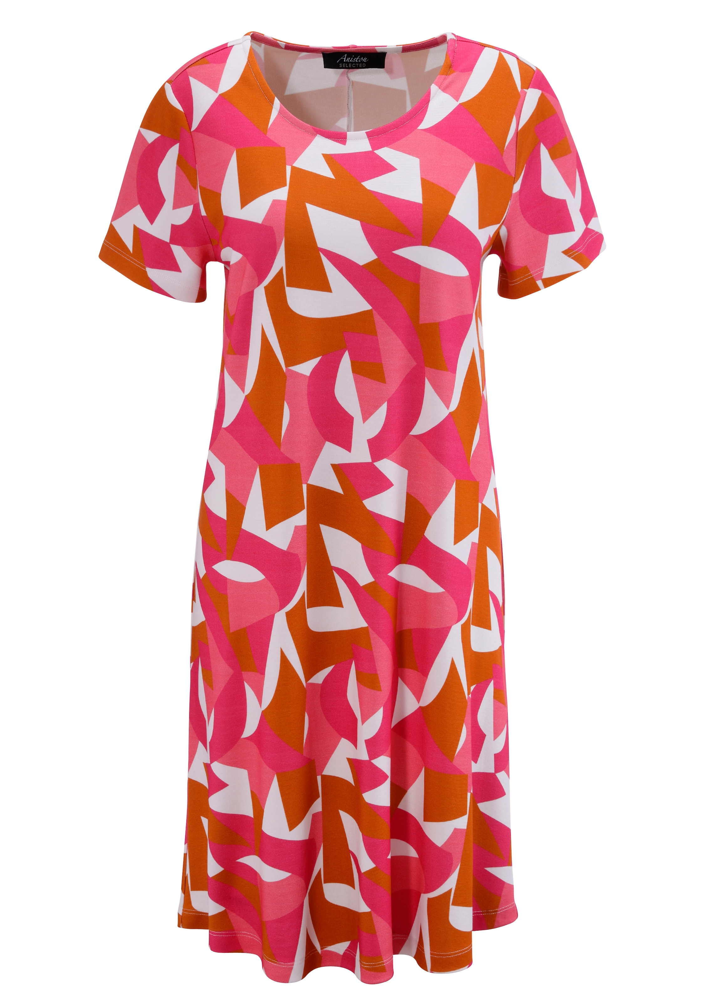 Aniston SELECTED Jerseykleid, mit farbenfrohen, graphischen Druck - NEUE KOLLEKTON