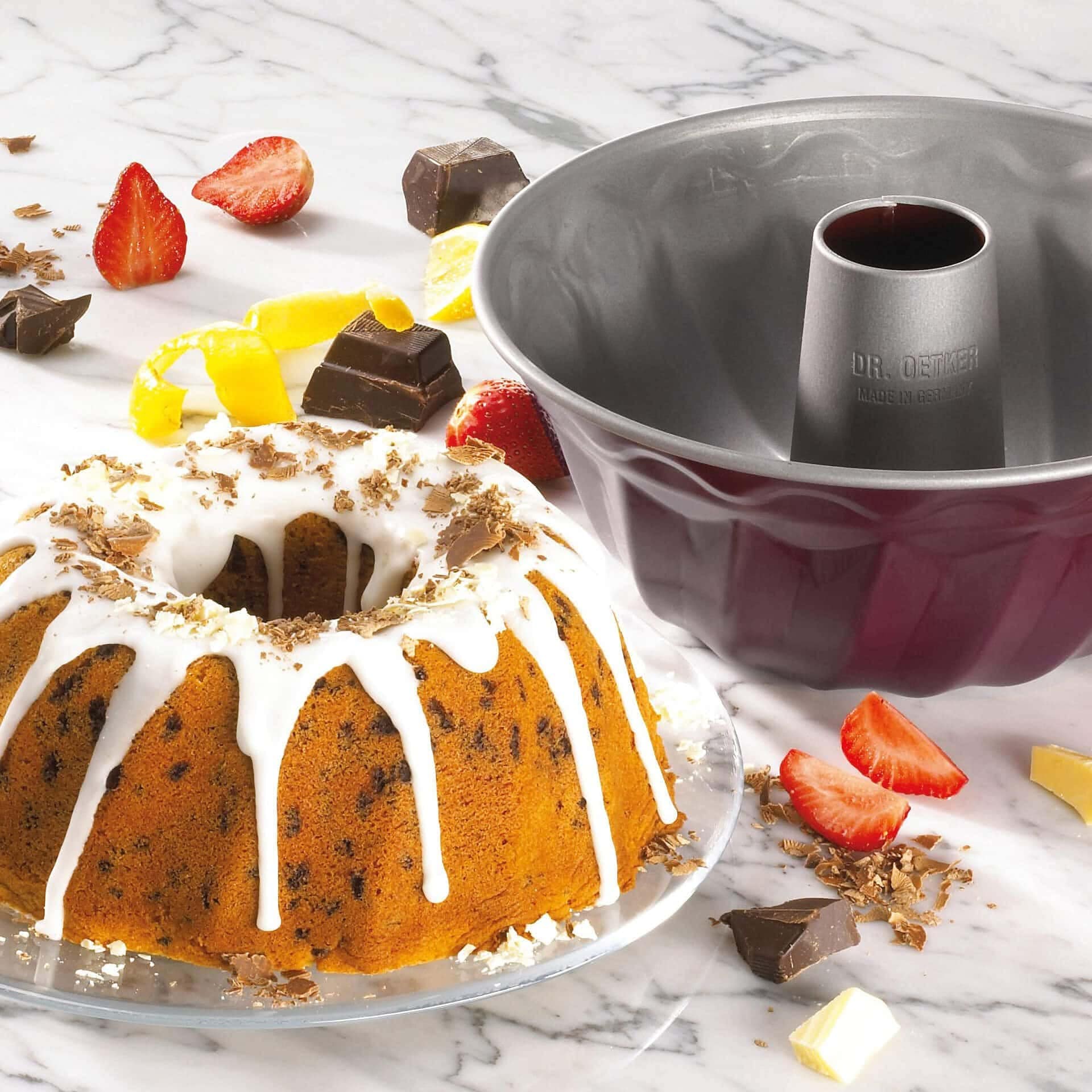 Dr. Oetker Gugelhupfform »Back-Liebe Bicolor, Ø 22 cm, Premium Stahlblech«