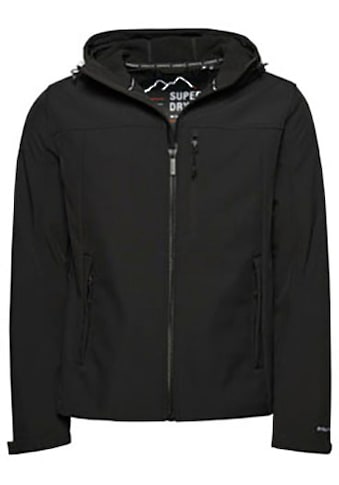 Softshelljacke »HOODED SOFT SHELL JACKET«, mit Kapuze