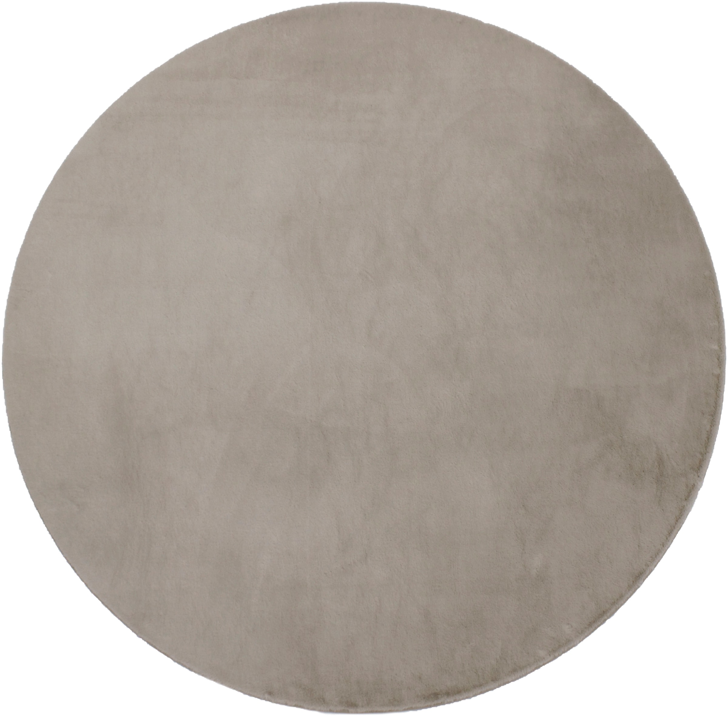 Leonique Fellteppich »Balu«, rund, 20 mm Höhe, Kunstfell in Kaninchenfell Haptik, fußbodenheizungsgeeignet, pflegeleicht, ideale Teppiche für Wohnzimmer, Schlafzimmer, Esszimmer, Arbeitszimmer