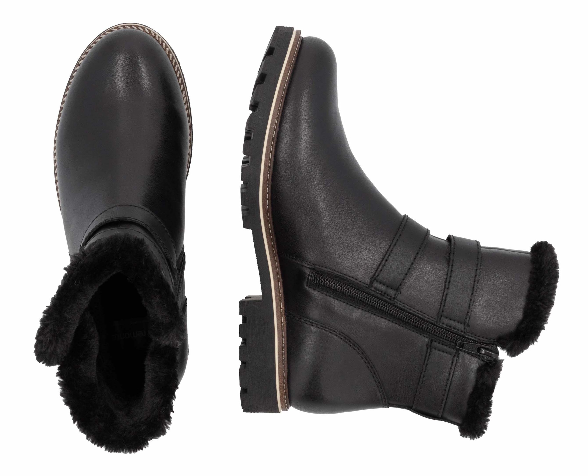 Remonte Winterboots, Blockabsatz, Winterstiefelette, Outdorrschuh mit TEX-Membran